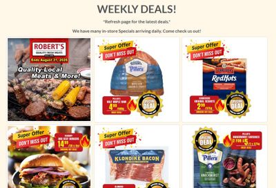 Robert's Quality Fresh Meats Flyer August 24 to 30