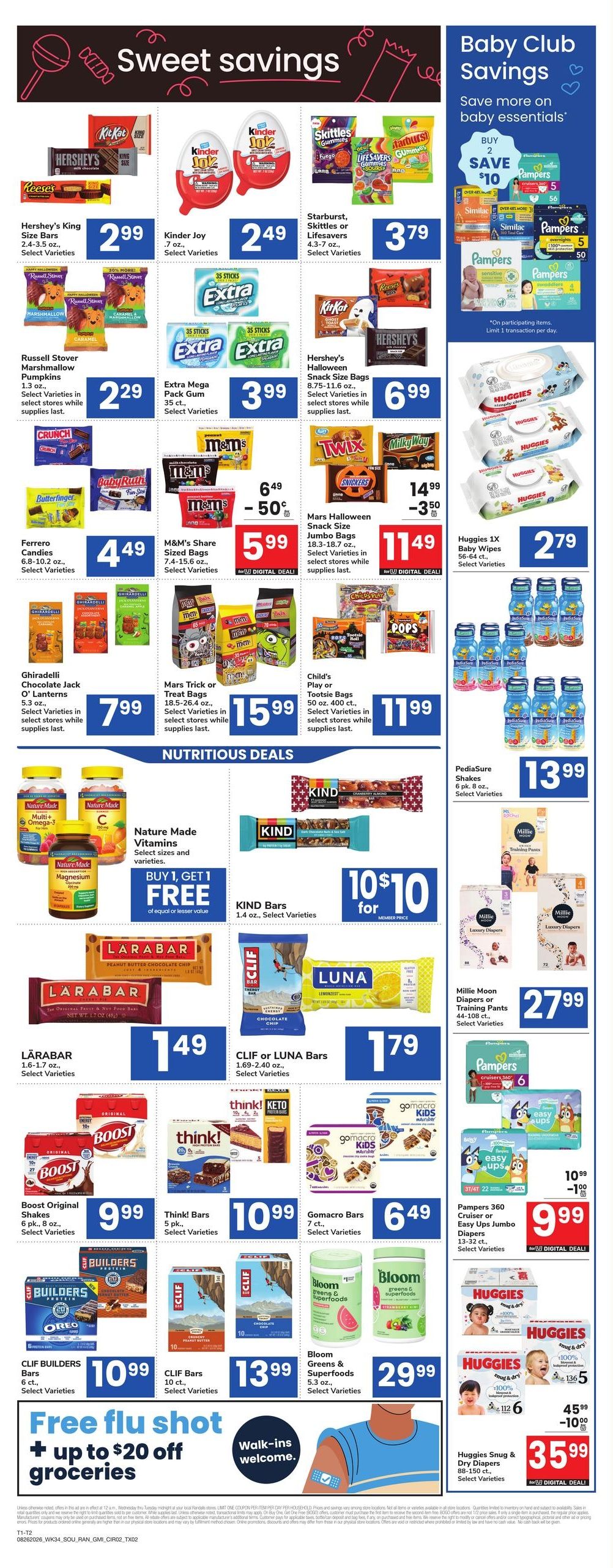 Randalls (Georgetown–Austin Area, TX) Weekly Ad August 26 - September 1, 2026