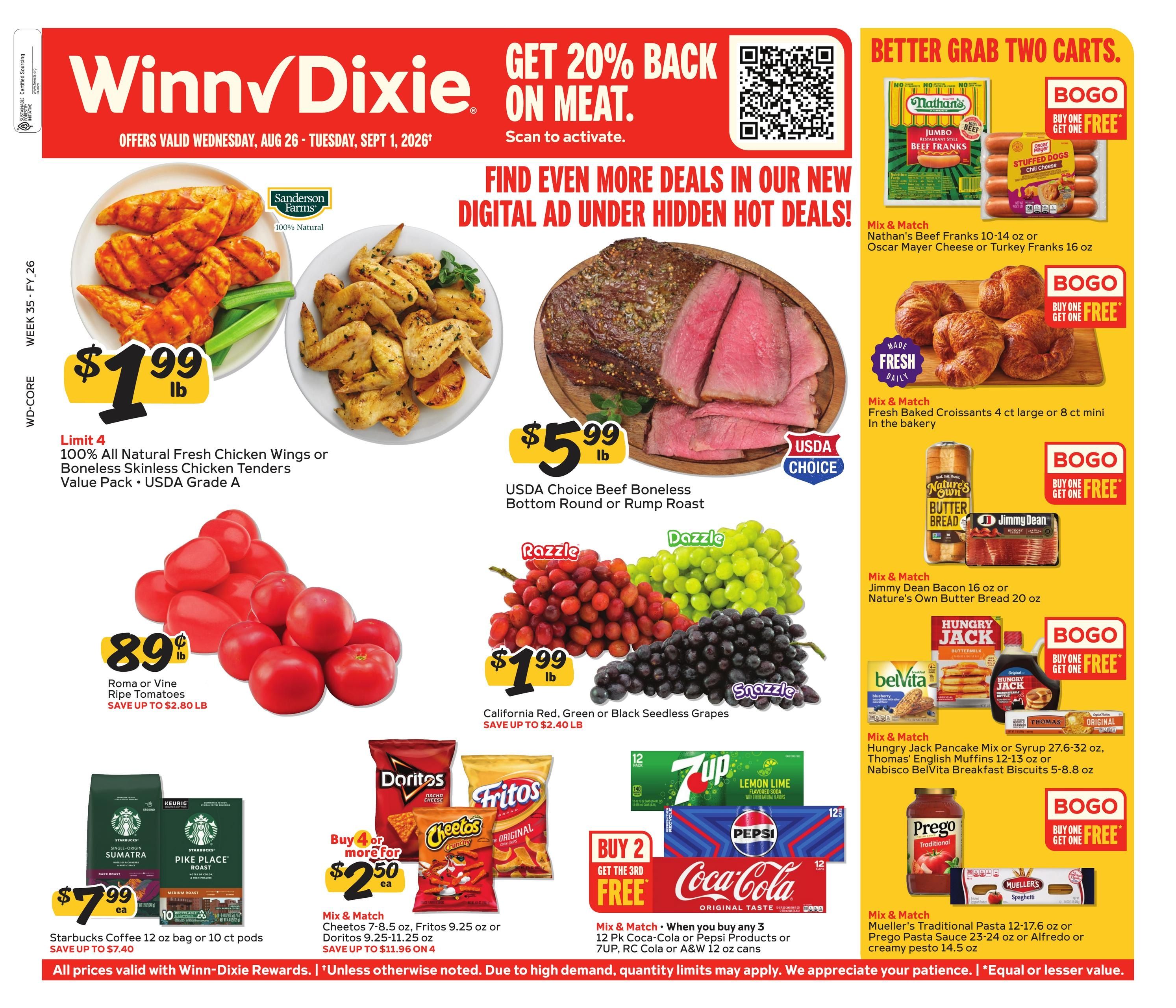 Winn-Dixie (FL, GA) Weekly Ad August 26 - September 1, 2026