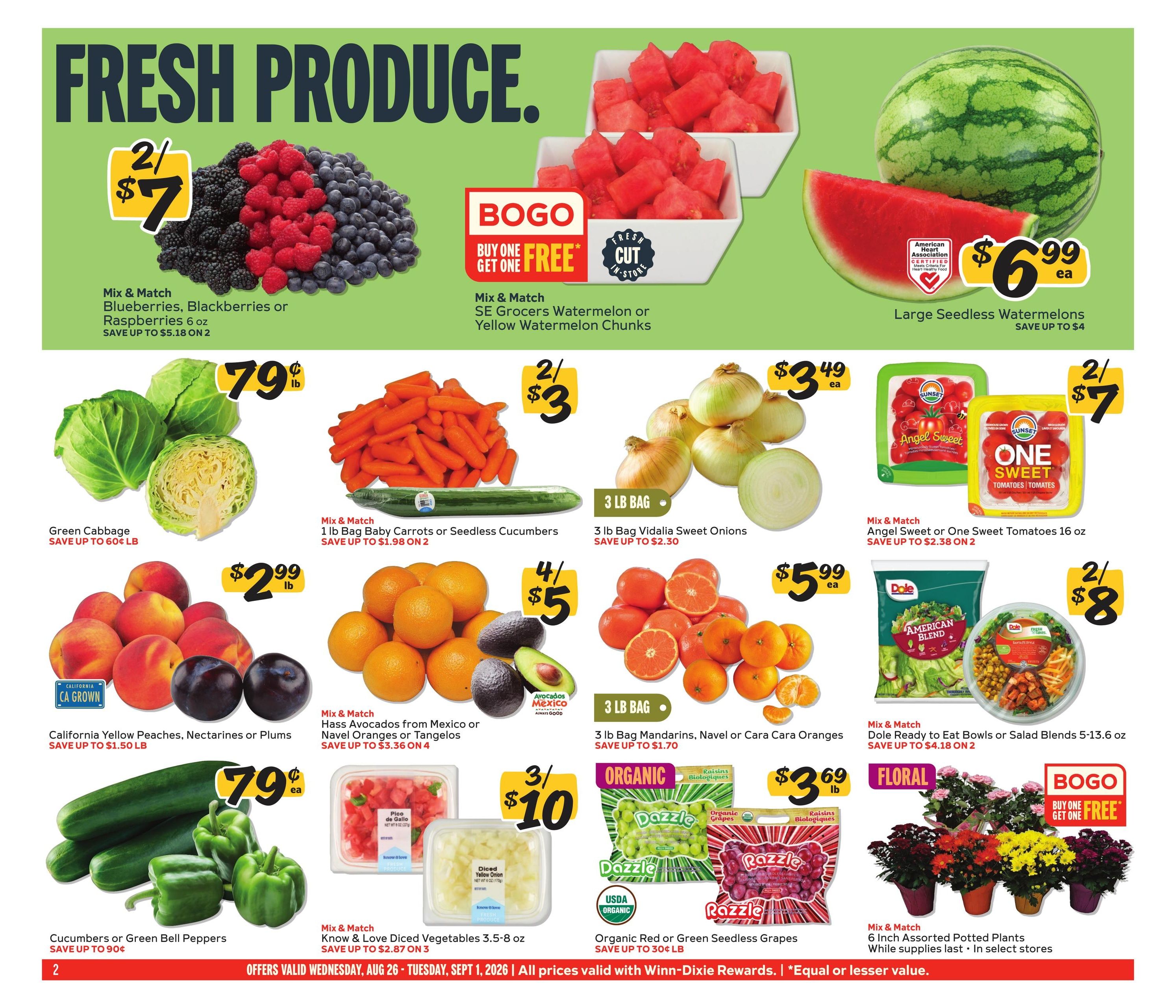 Winn-Dixie (FL, GA) Weekly Ad August 26 - September 1, 2026