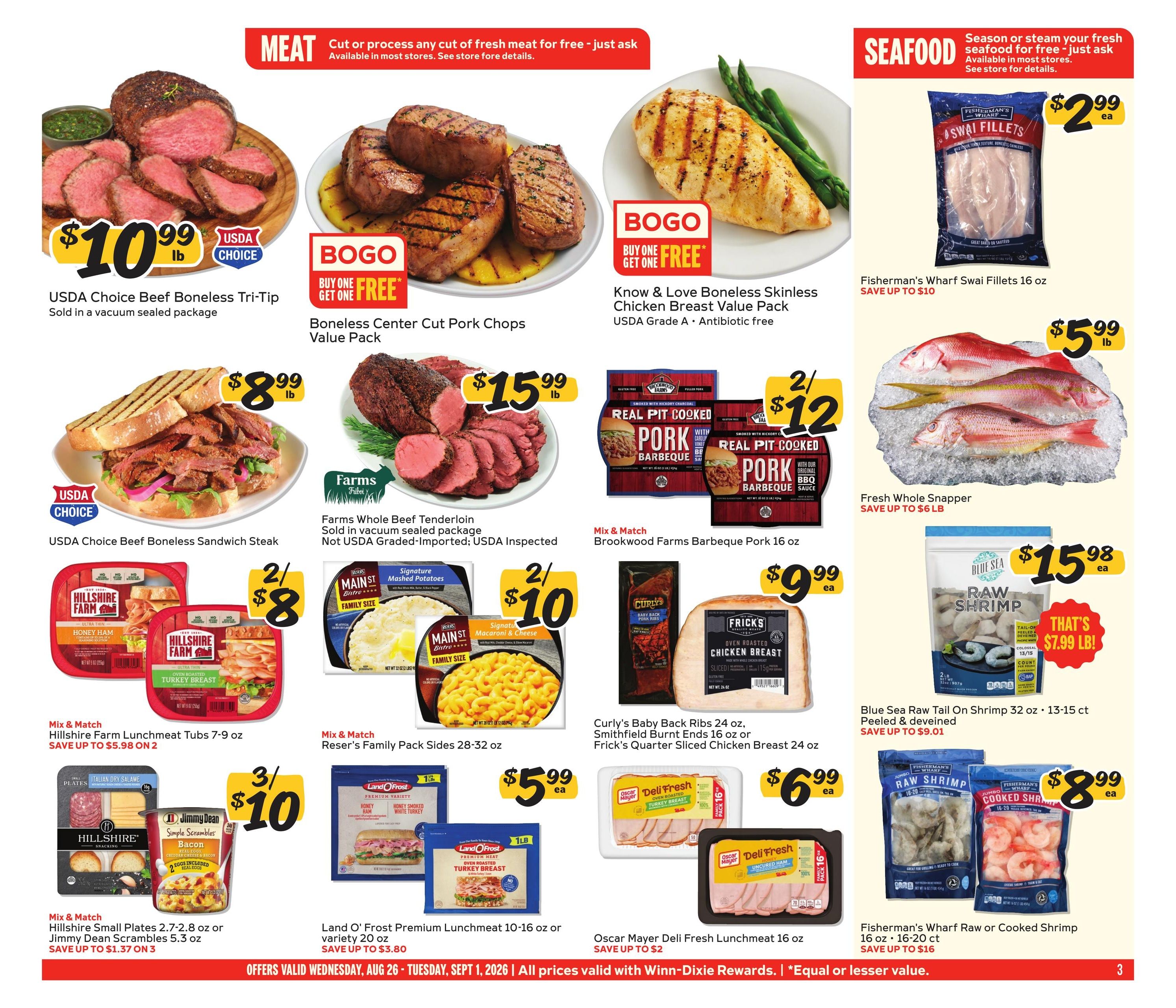 Winn-Dixie (FL, GA) Weekly Ad August 26 - September 1, 2026