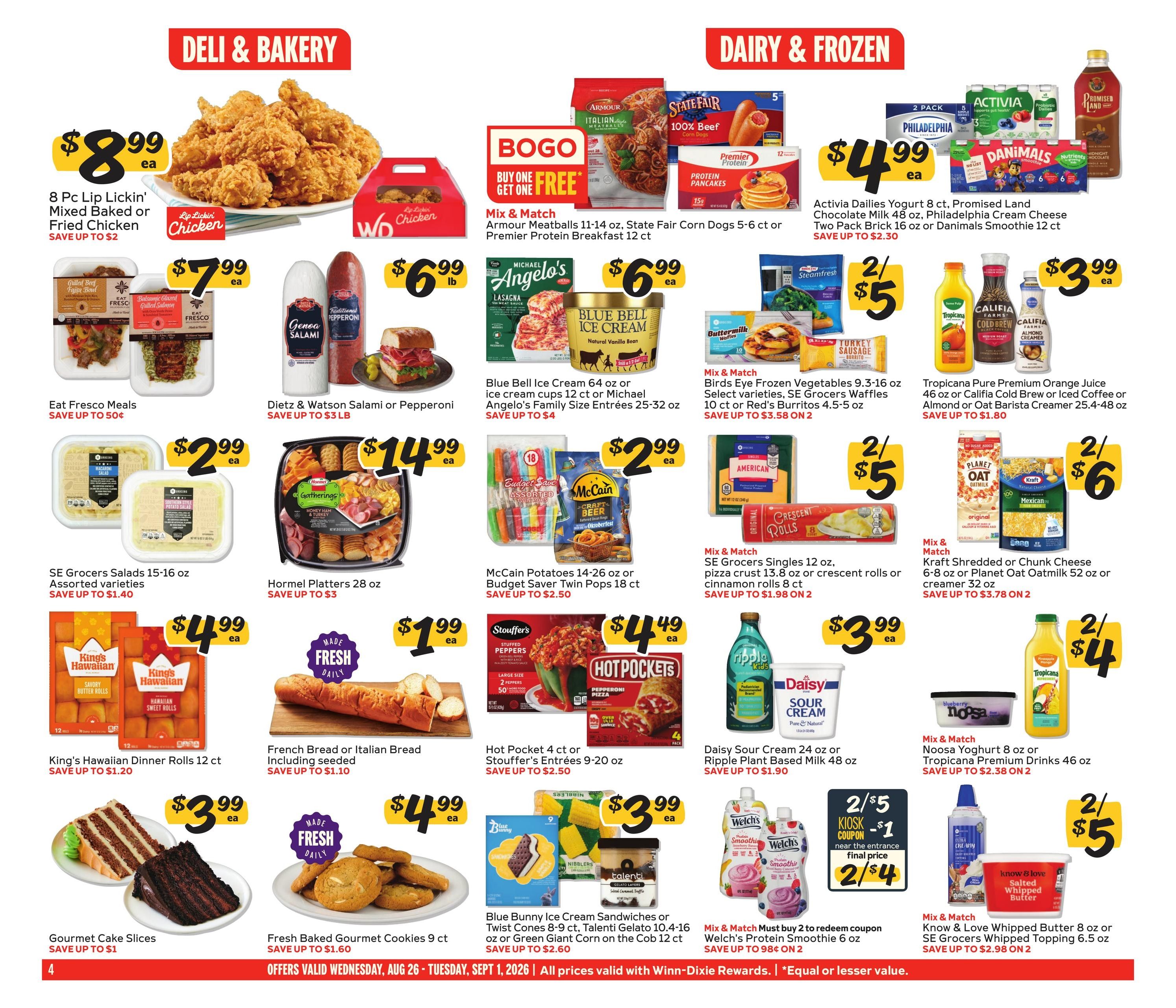 Winn-Dixie (FL, GA) Weekly Ad August 26 - September 1, 2026