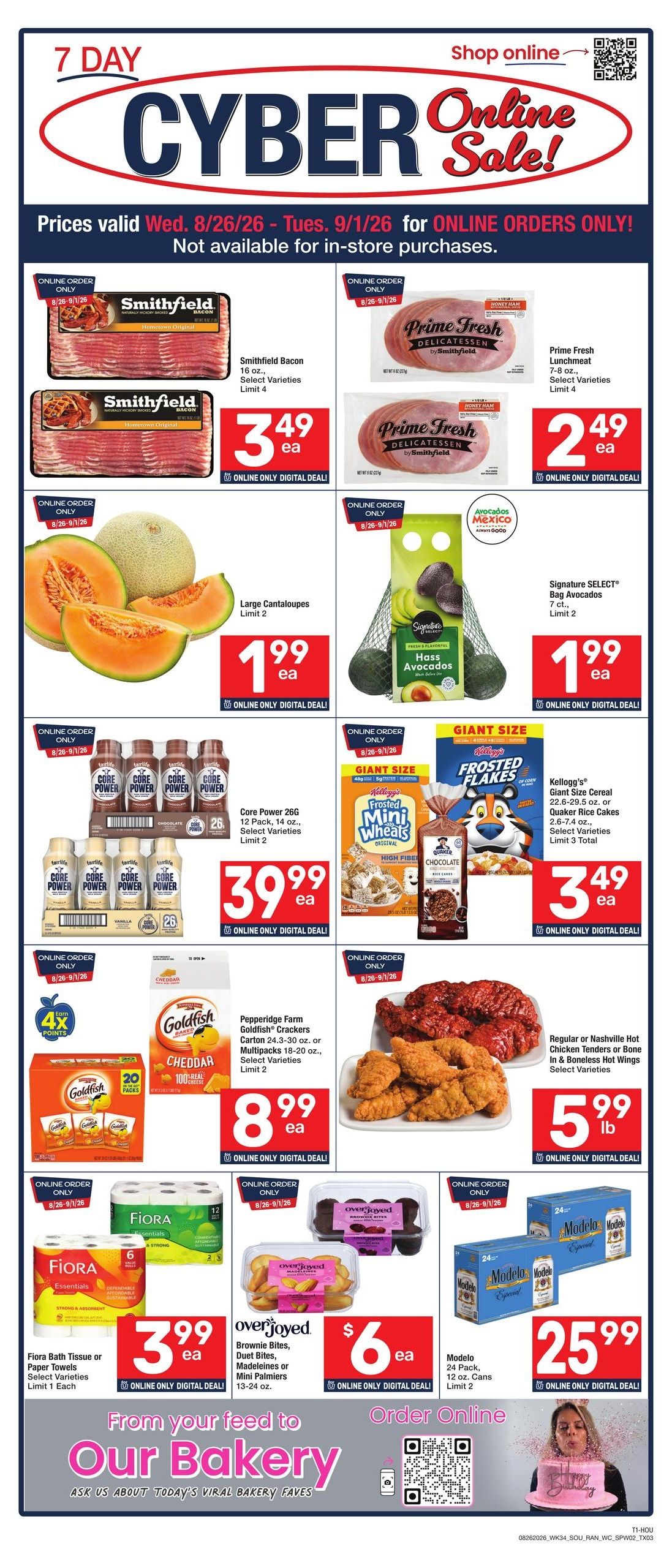 Randalls (Pasadena–Houston Area, TX) Weekly Ad August 26 - September 1, 2026