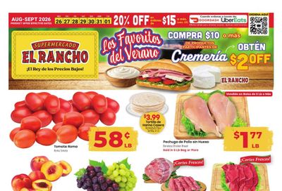 El Rancho Supermercado (Denton Area, TX) Weekly Ad August 26 - September 1, 2026