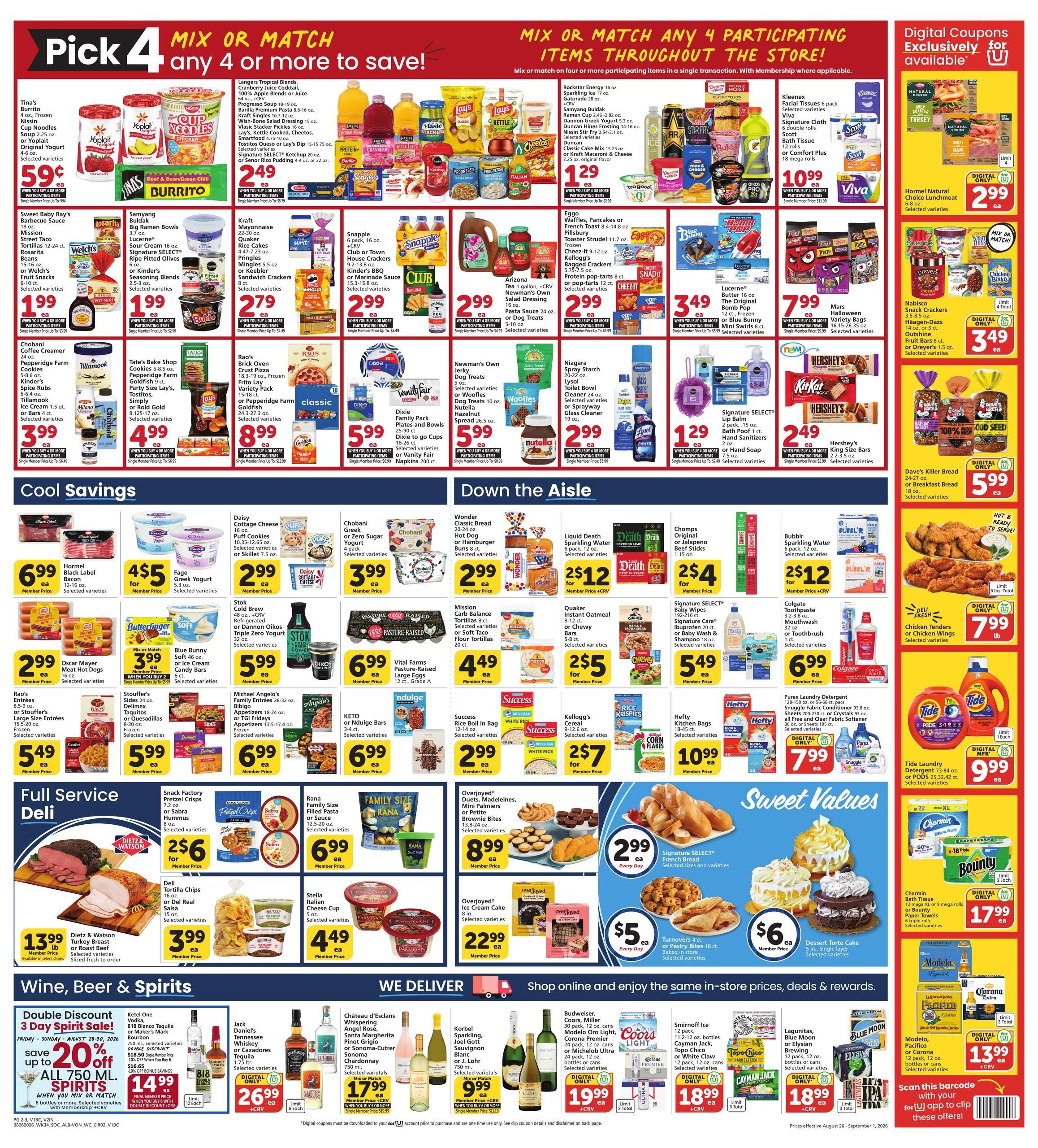 Vons (Baldwin Park Area, CA) Weekly Ad August 26 - September 1, 2026