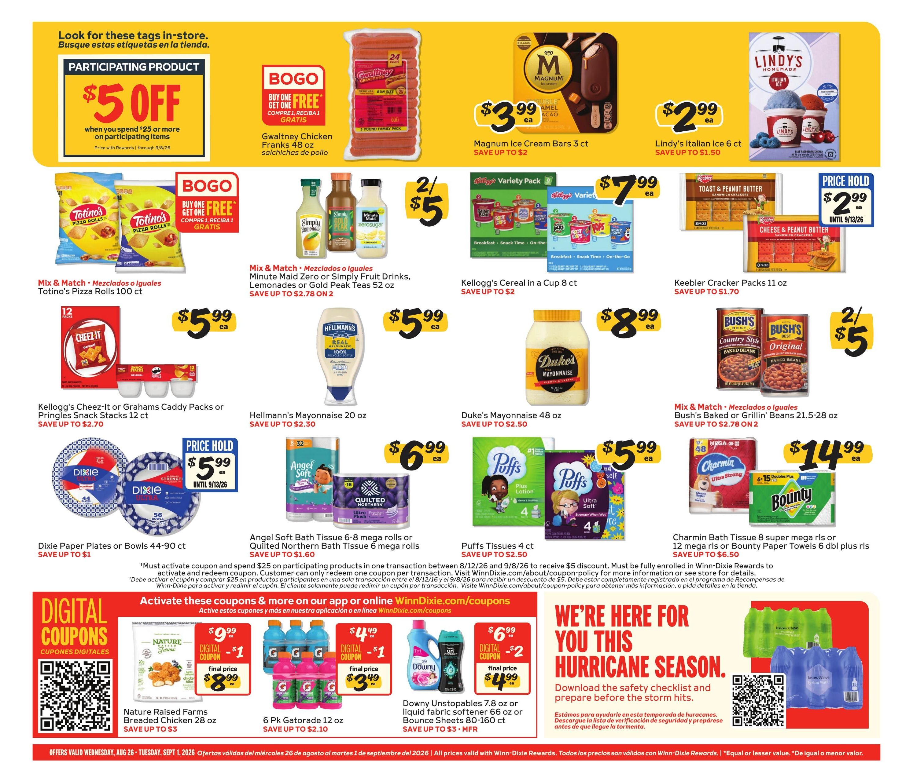 Winn-Dixie (Boca Raton Area, FL) Weekly Ad August 26 - September 1, 2026