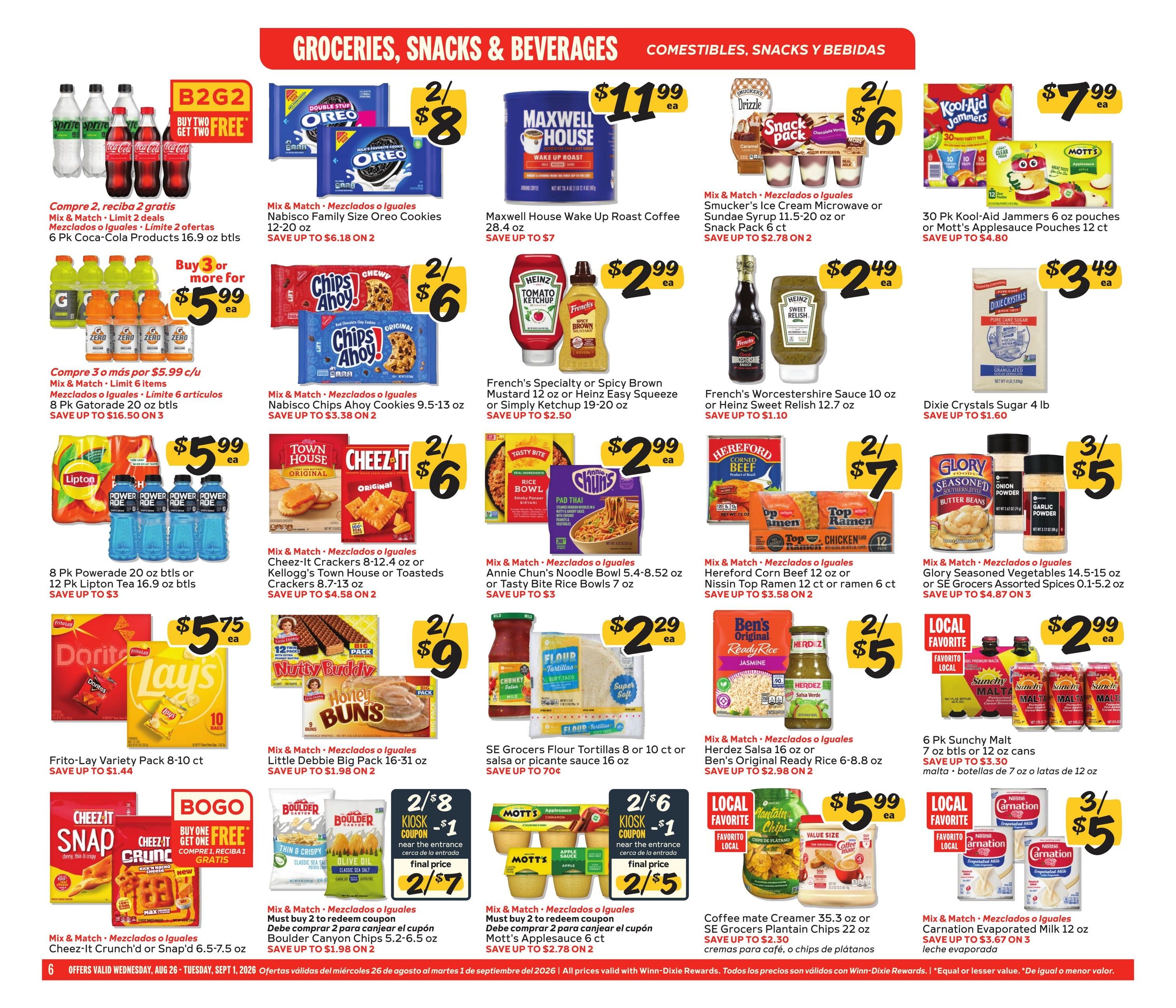 Winn-Dixie (Boca Raton Area, FL) Weekly Ad August 26 - September 1, 2026