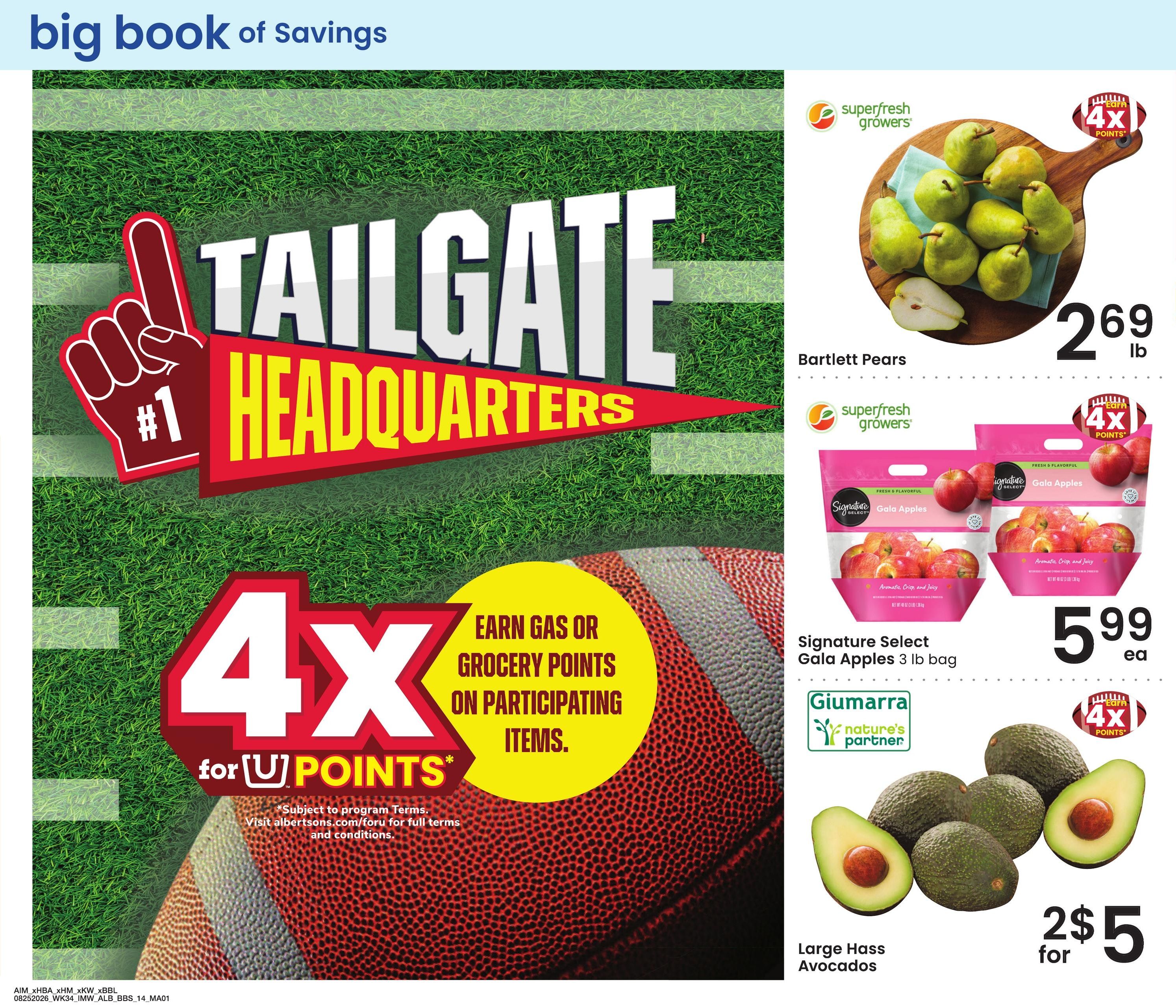 Albertsons (Epping Area, ND) Big Book of Savings Weekly Ad August 25 - September 28, 2026