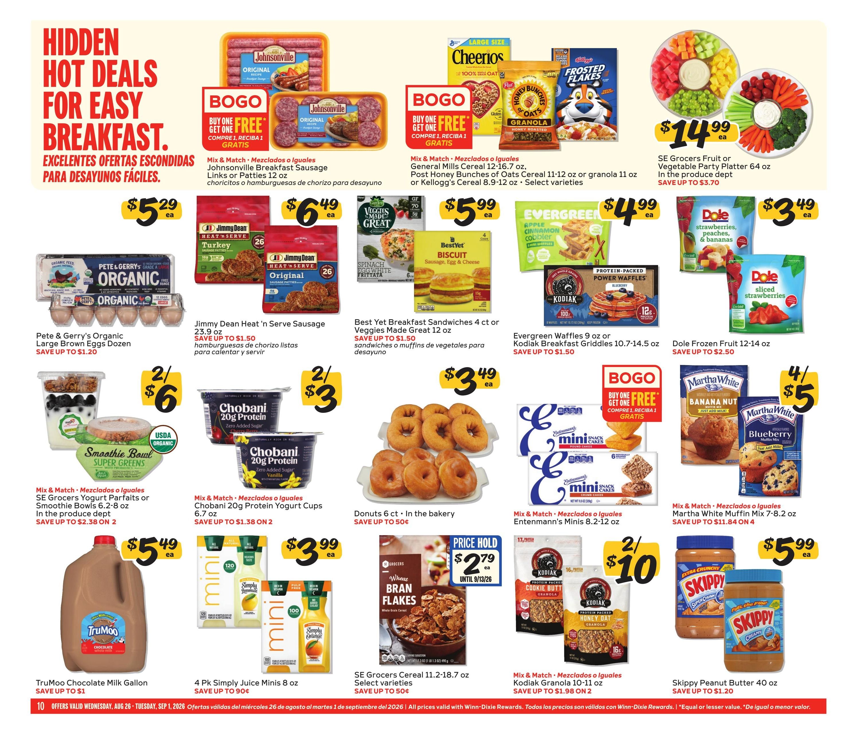 Winn-Dixie (Cocoa Beach Area, FL) Weekly Ad August 26 - September 1, 2026