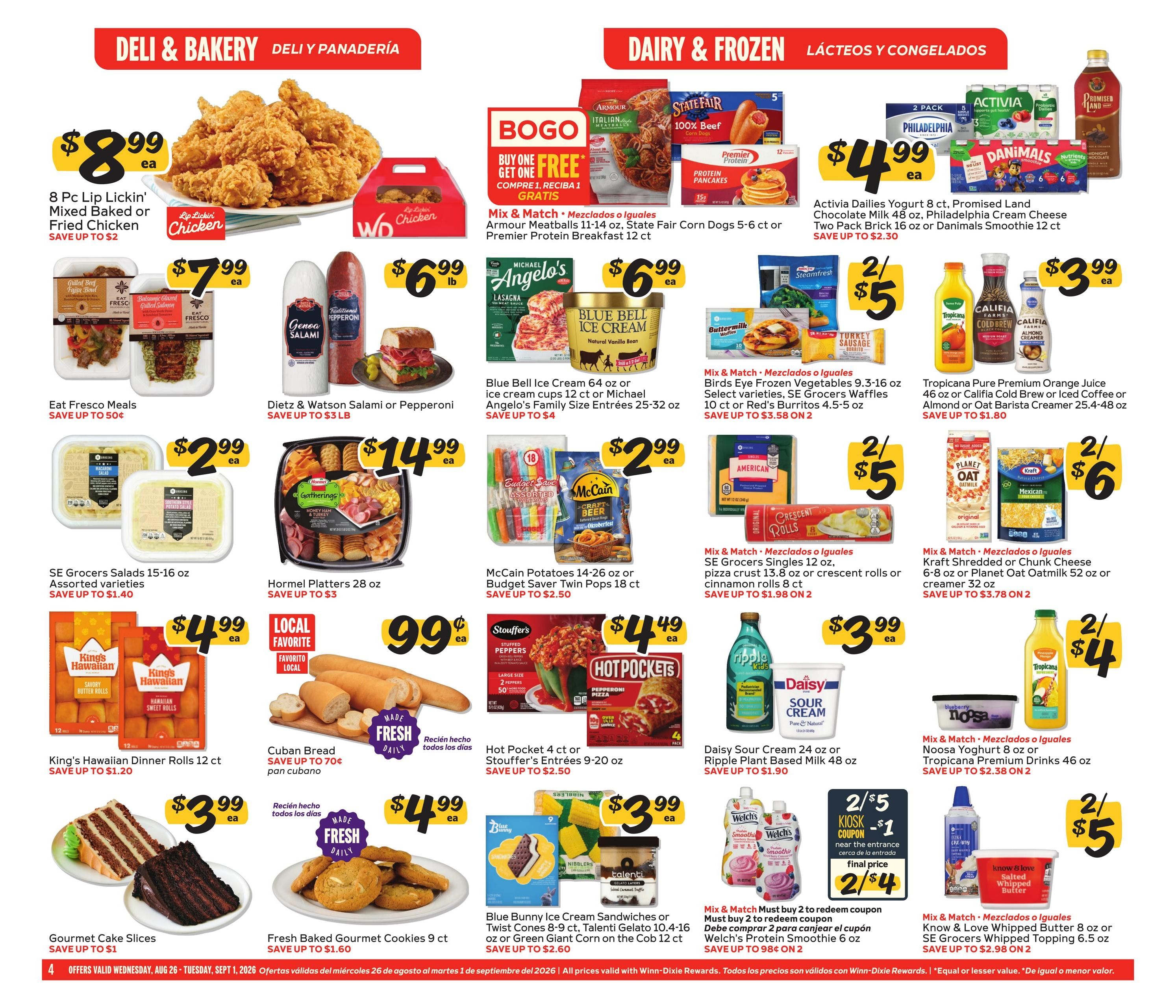 Winn-Dixie (Cocoa Beach Area, FL) Weekly Ad August 26 - September 1, 2026