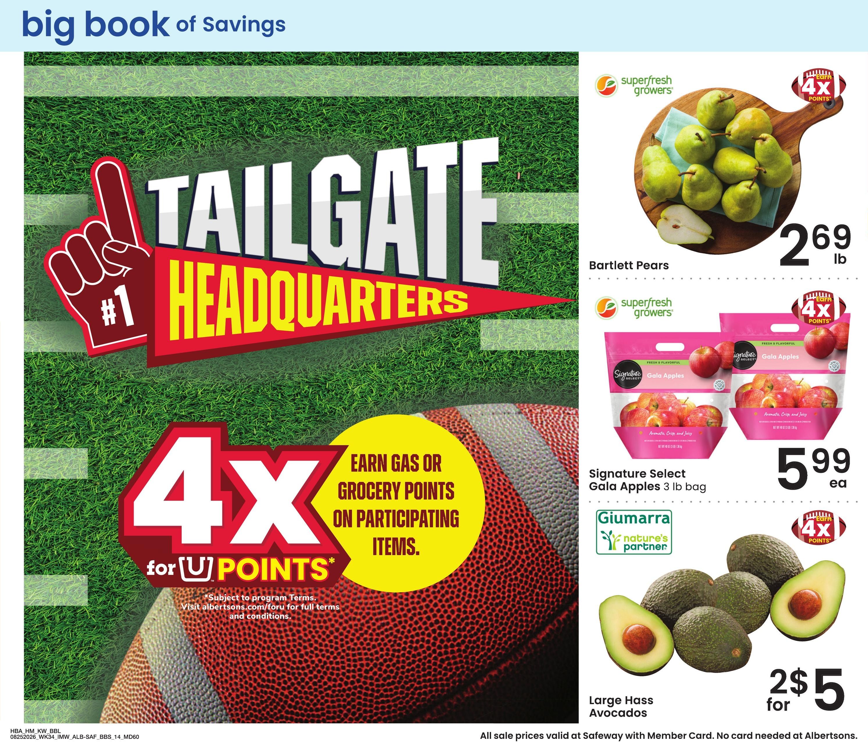 Albertsons (MT) Big Book of Savings Weekly Ad August 25 - September 28, 2026