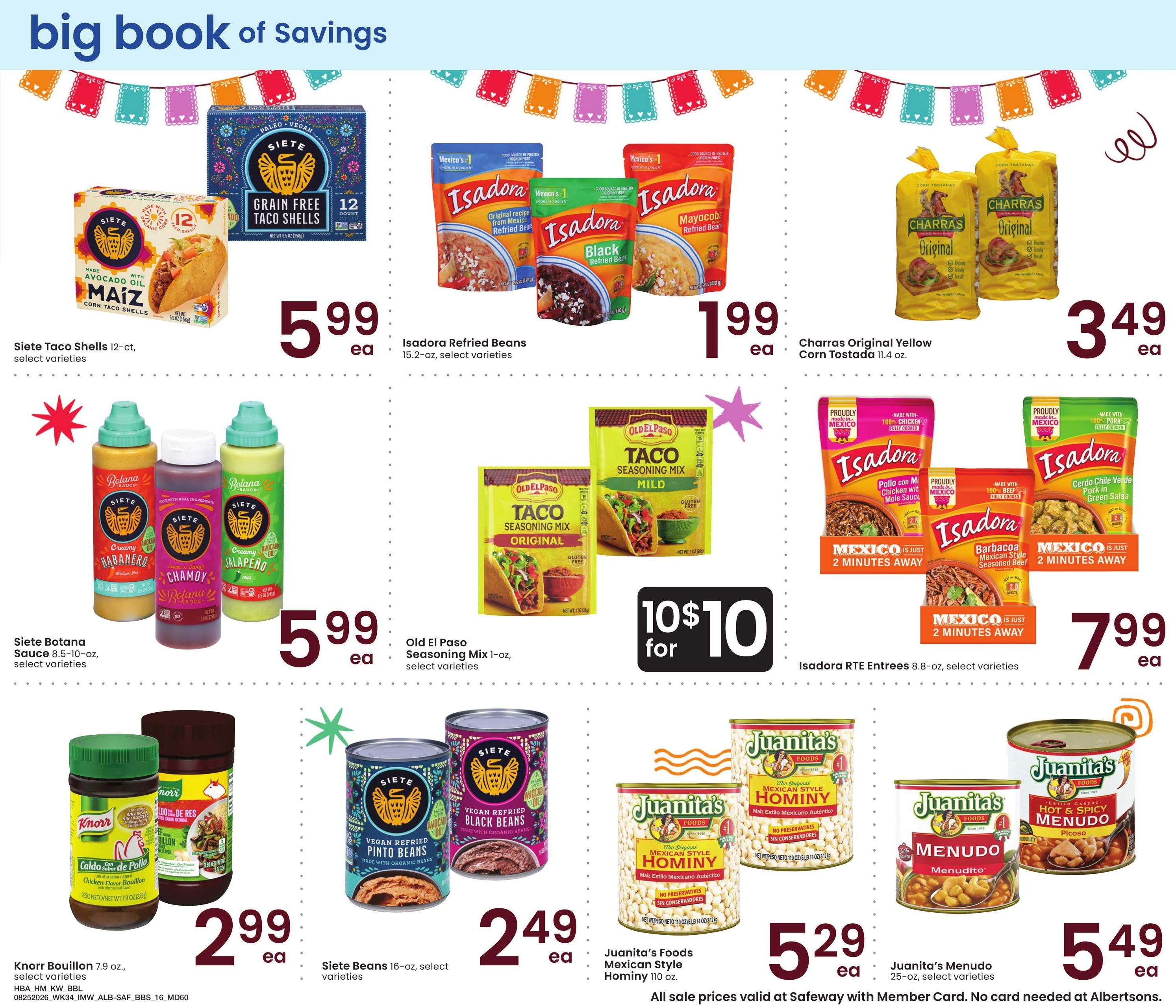 Albertsons (MT) Big Book of Savings Weekly Ad August 25 - September 28, 2026