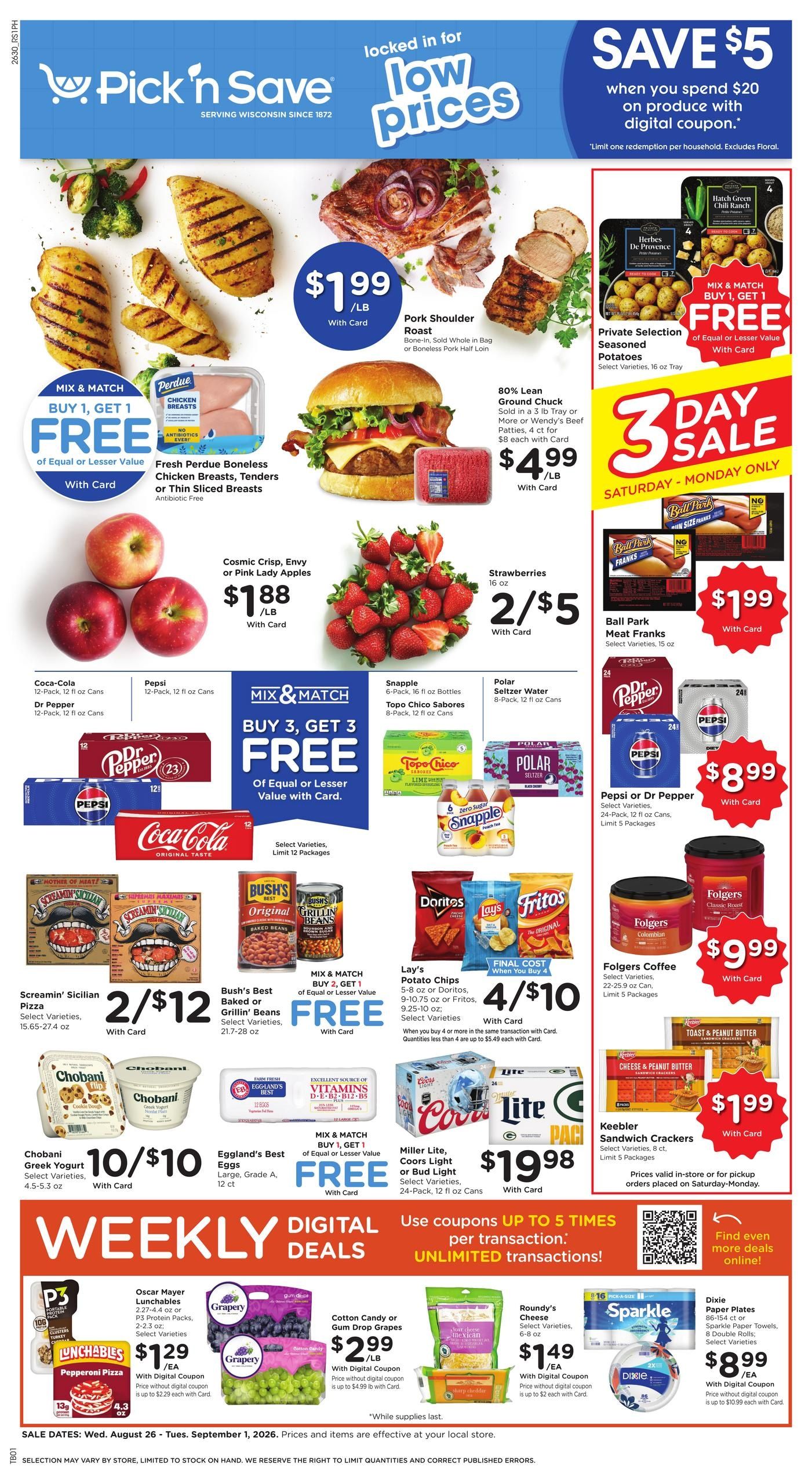 Pick N Save Weekly Ad August 26 - September 1, 2026