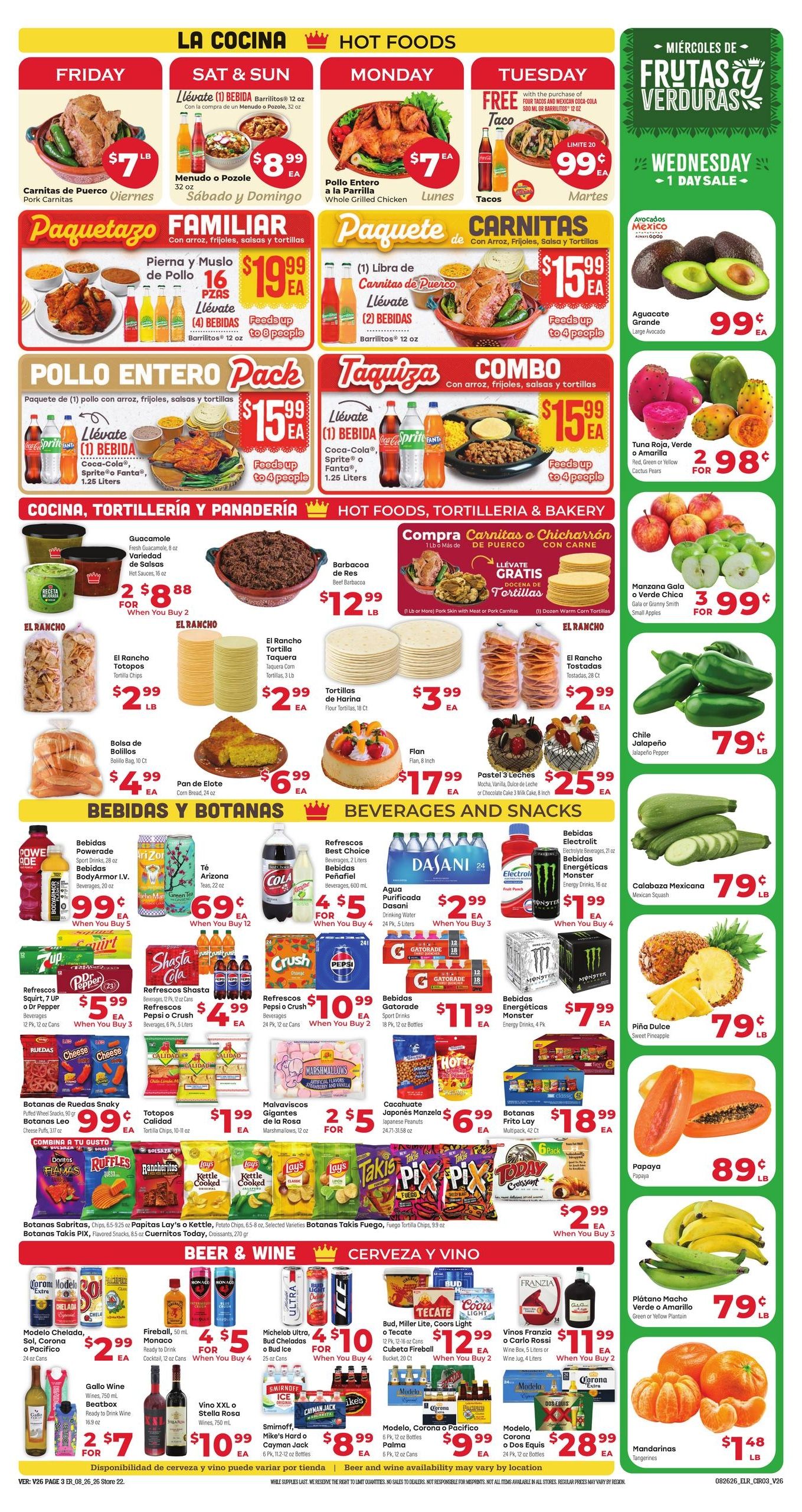 El Rancho Supermercado (Odessa–Midkiff Area, TX) Weekly Ad August 26 - September 1, 2026