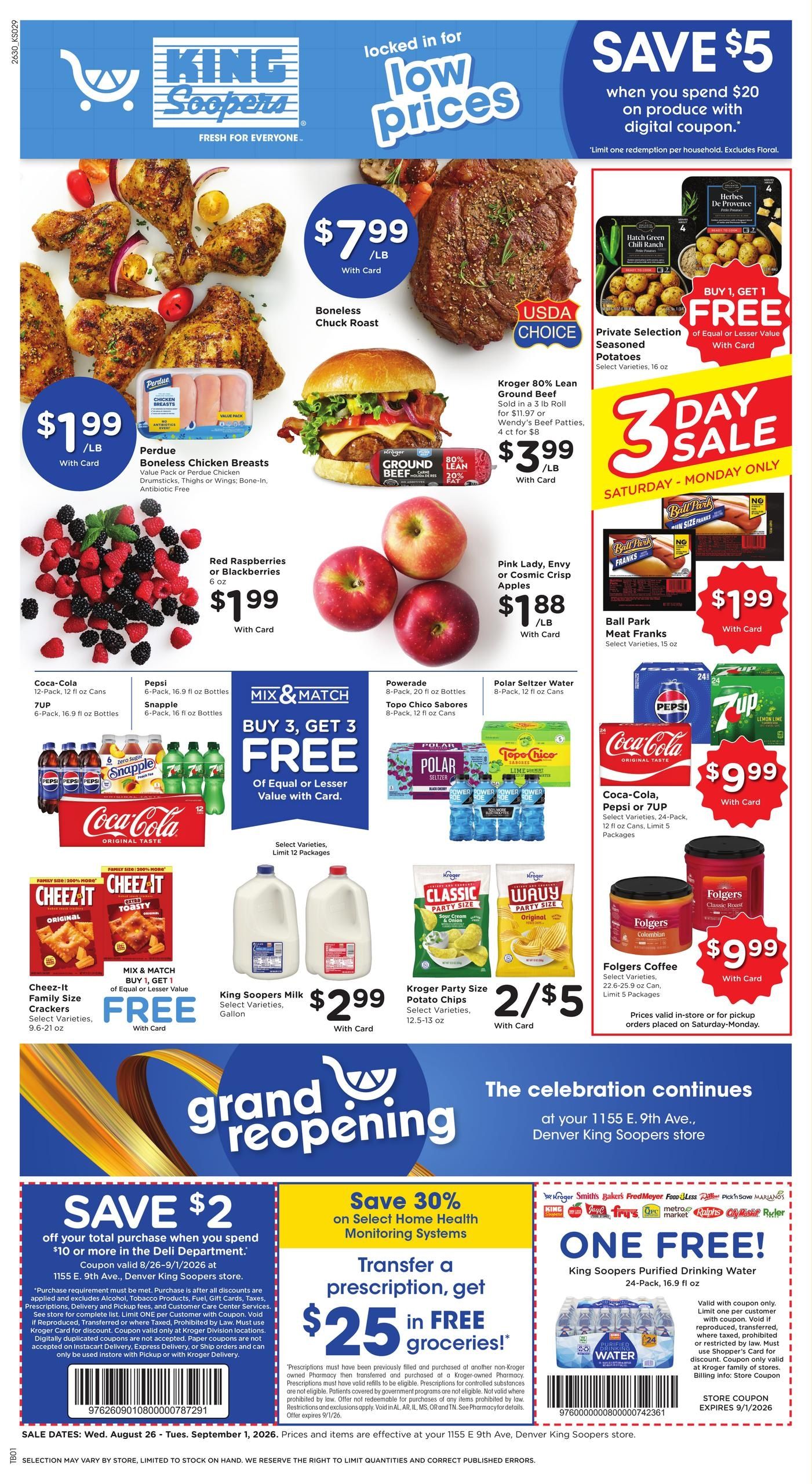 King Soopers (Denver Area, CO) Weekly Ad August 26 - September 1, 2026
