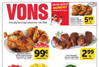 Vons (Costa Mesa Area, CA) Weekly Ad August 26 - September 1, 2026