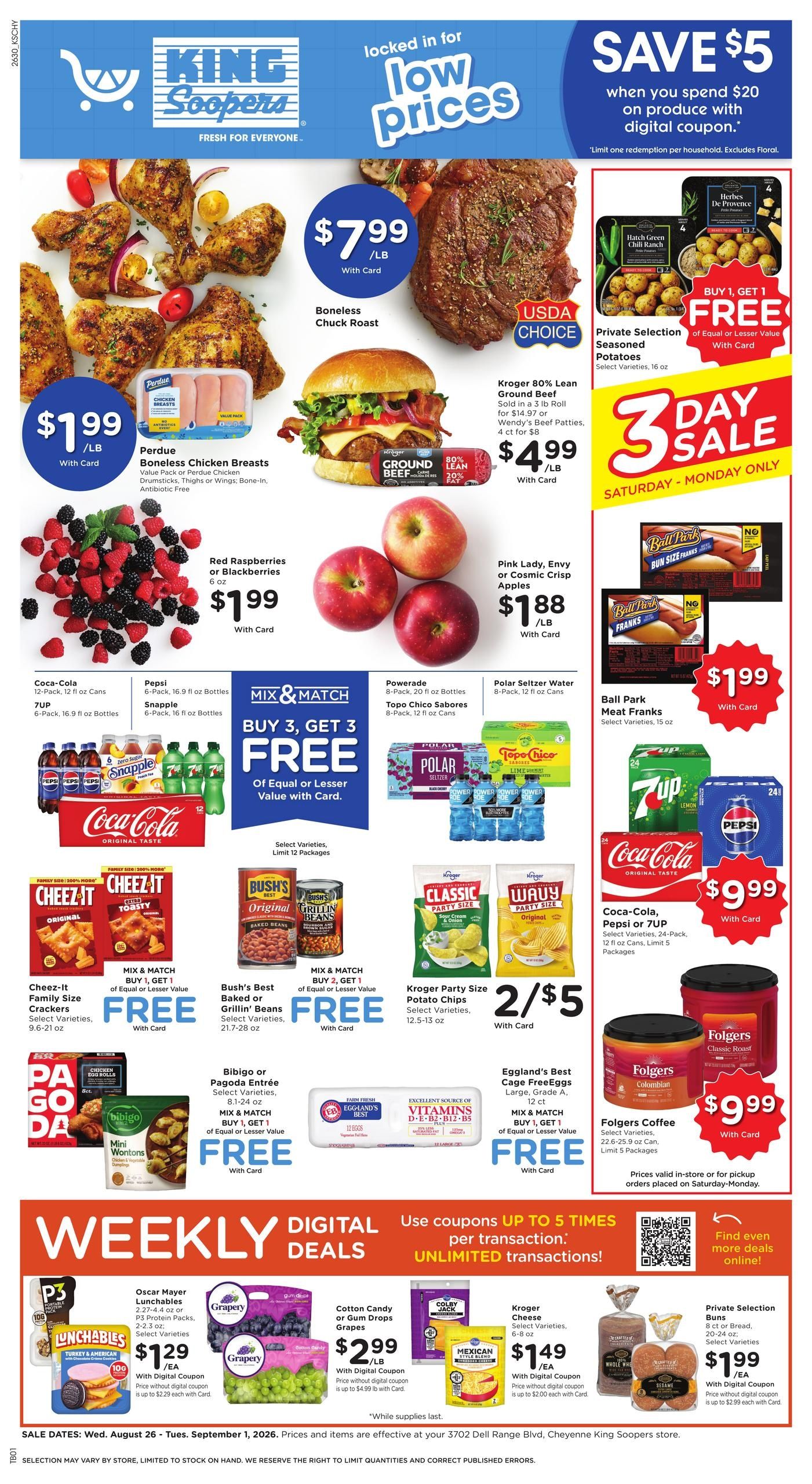 King Soopers (Cheyenne Area, WY) Weekly Ad August 26 - September 1, 2026