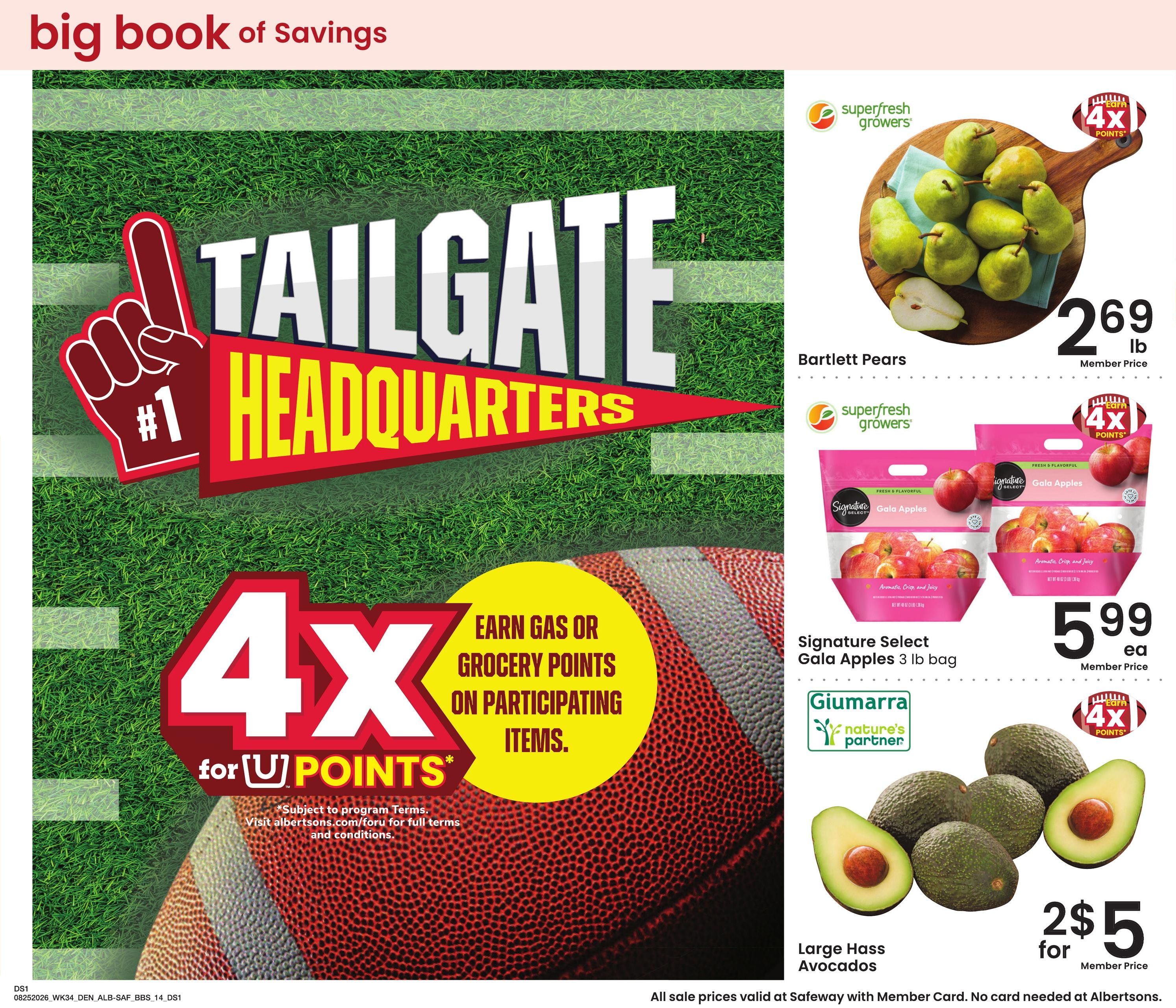Albertsons (CO, WY) Big Book of Savings Weekly Ad August 25 - September 28, 2026