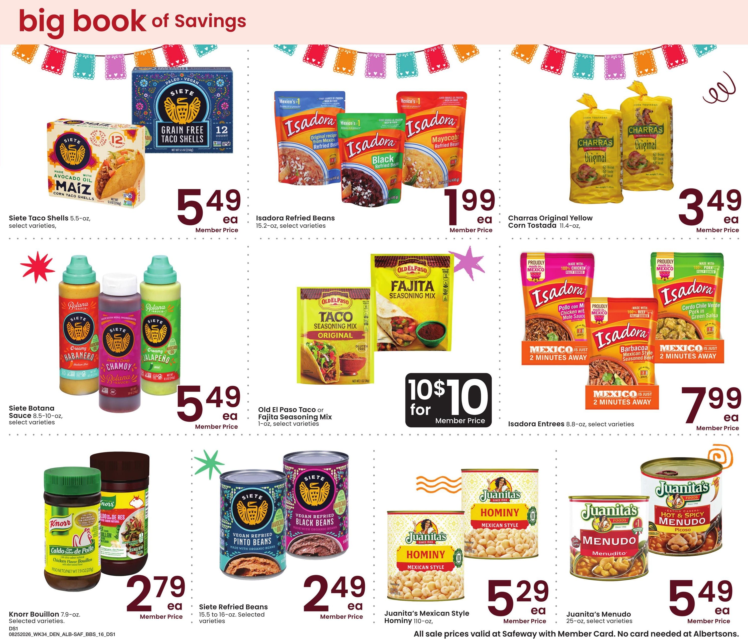 Albertsons (CO, WY) Big Book of Savings Weekly Ad August 25 - September 28, 2026