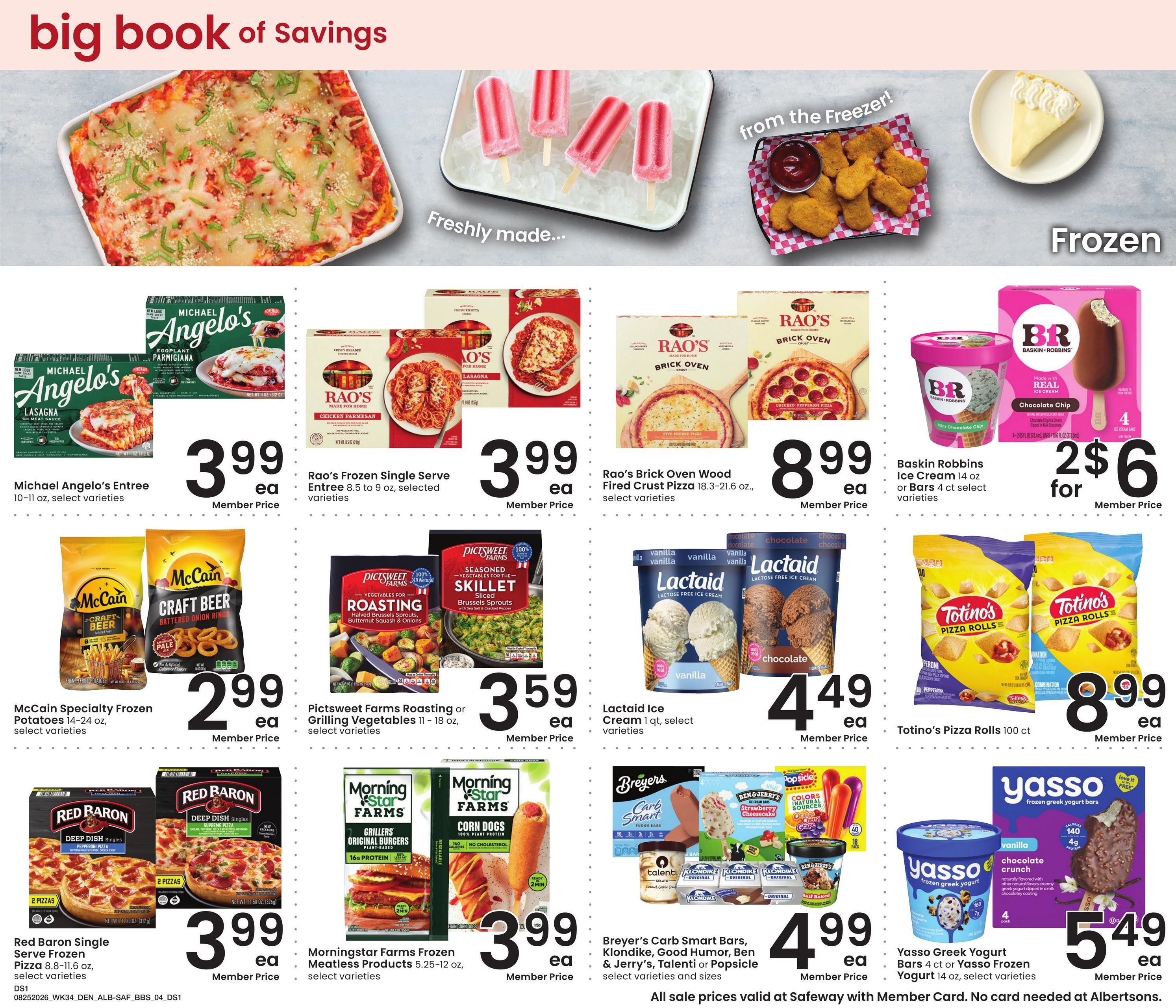 Albertsons (CO, WY) Big Book of Savings Weekly Ad August 25 - September 28, 2026