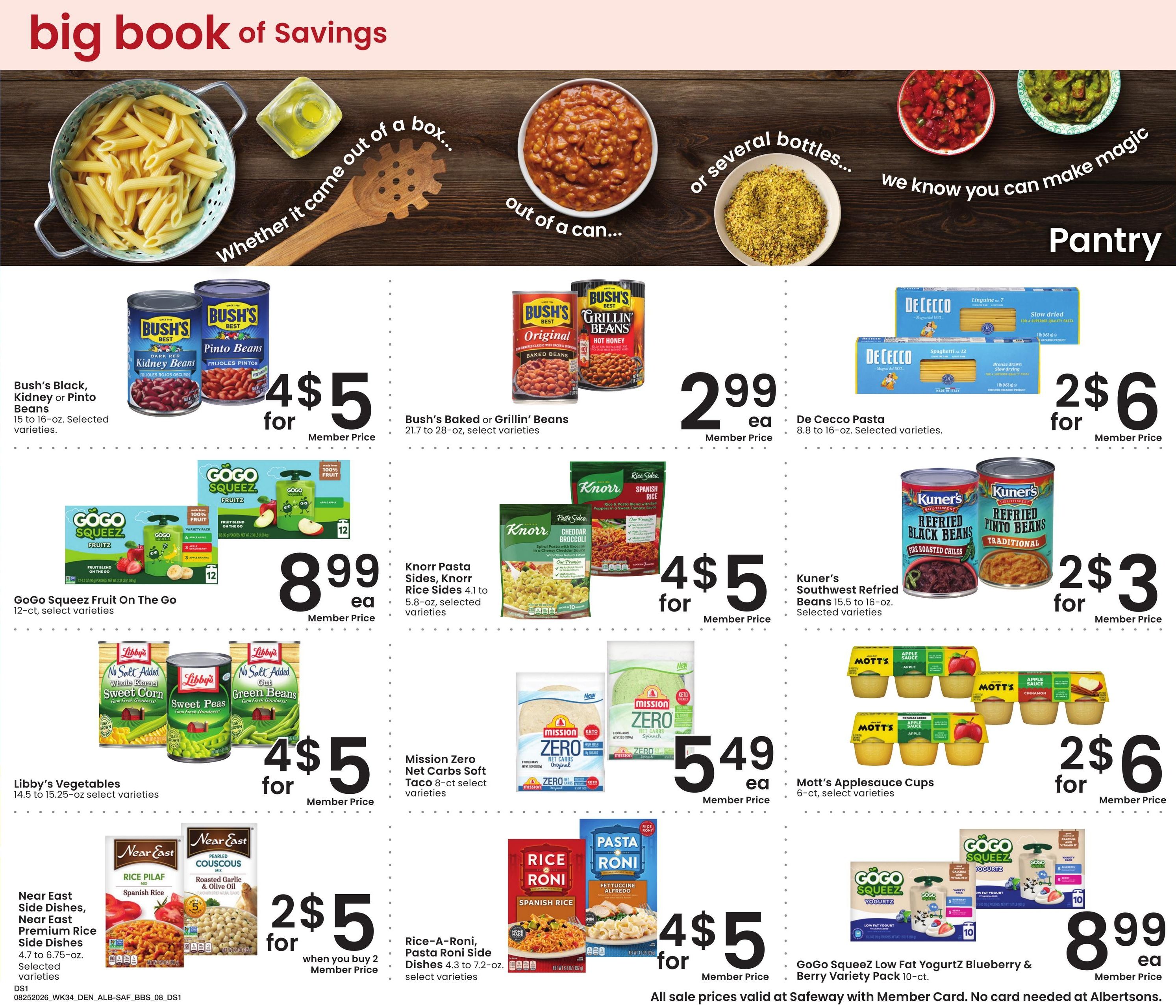 Albertsons (CO, WY) Big Book of Savings Weekly Ad August 25 - September 28, 2026
