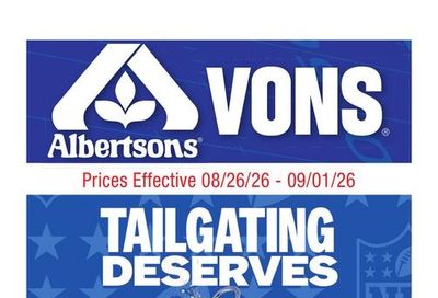 Vons (Las Vegas–The Lakes Area, NV) Weekly Ad August 26 - September 1, 2026