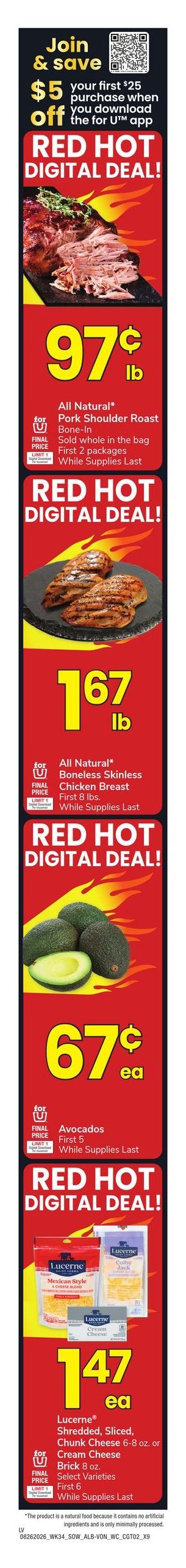 Vons (Las Vegas–The Lakes Area, NV) Weekly Ad August 26 - September 1, 2026