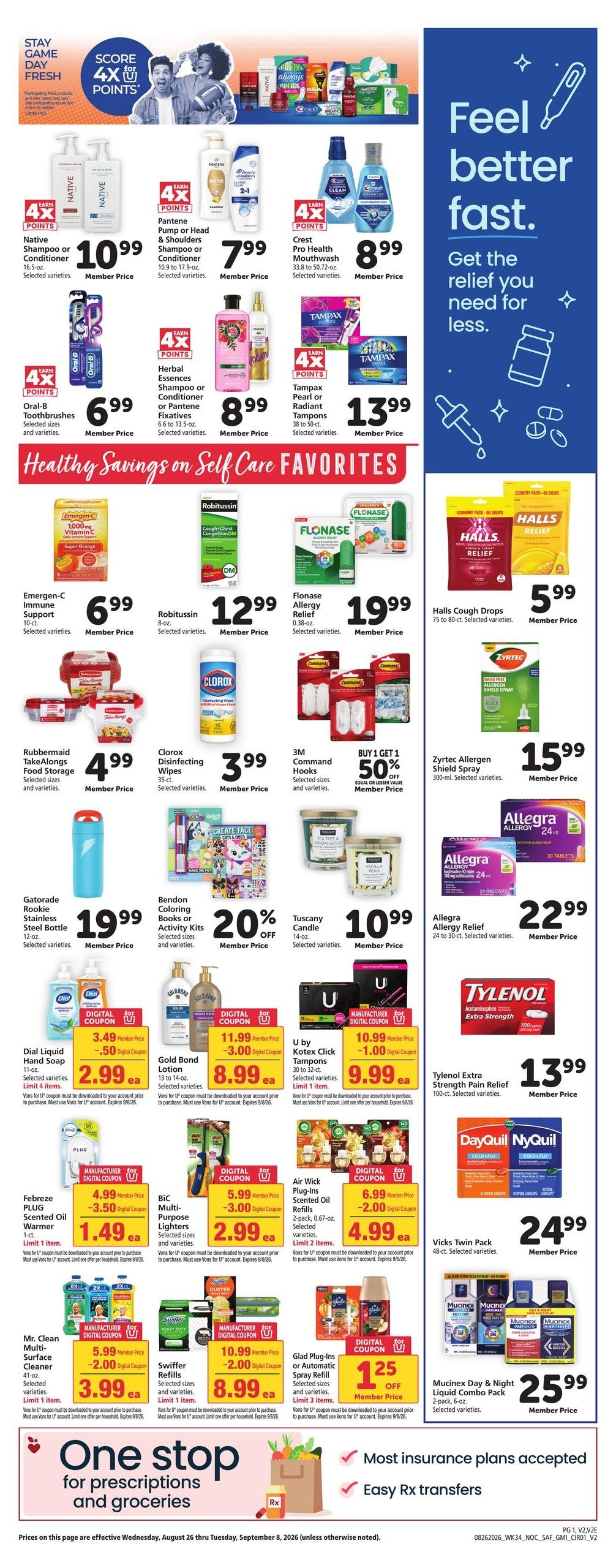 Vons (Fresno–Laton Area, CA) Weekly Ad August 26 - September 1, 2026