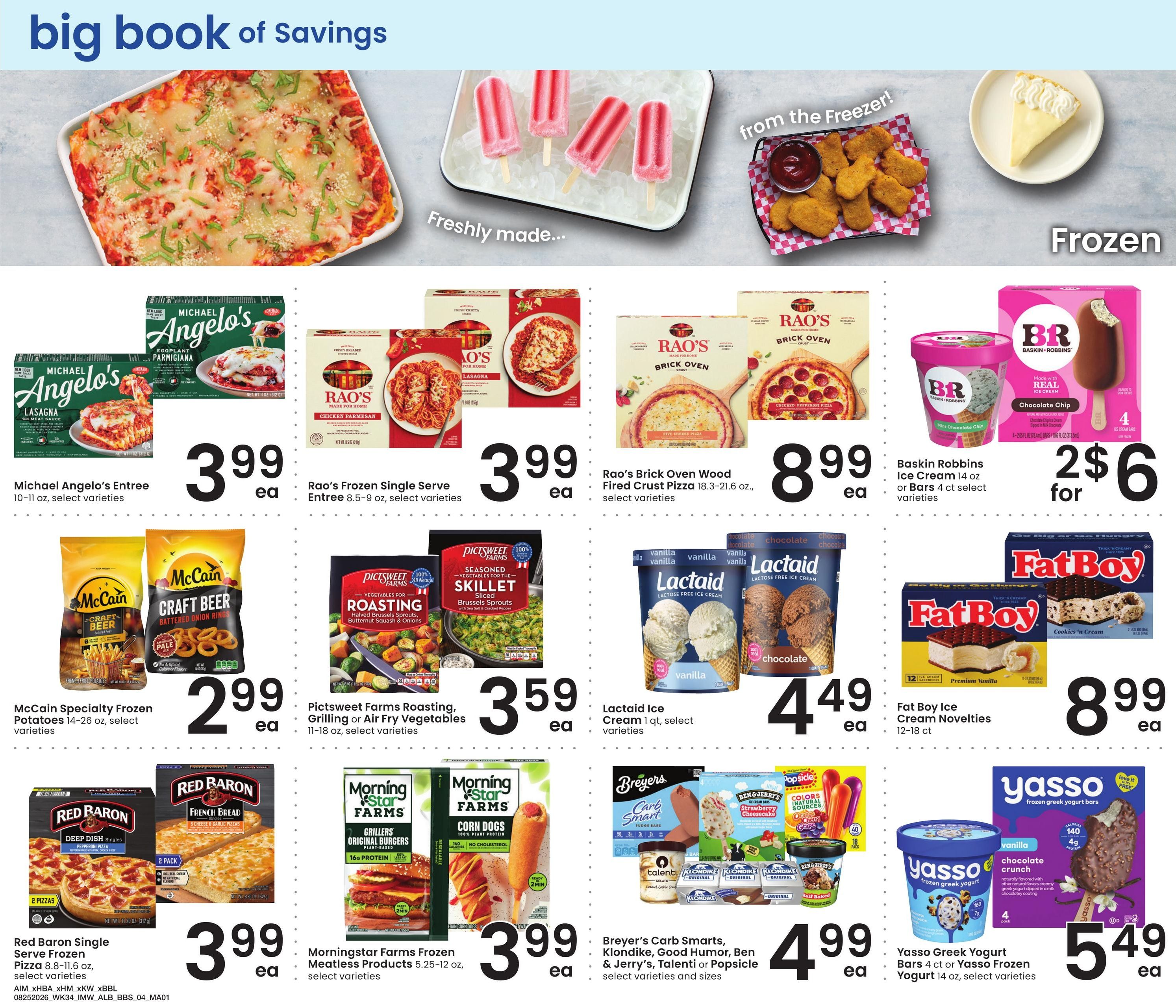 Albertsons (Ontario Area, OR) Big Book of Savings Weekly Ad August 25 - September 28, 2026