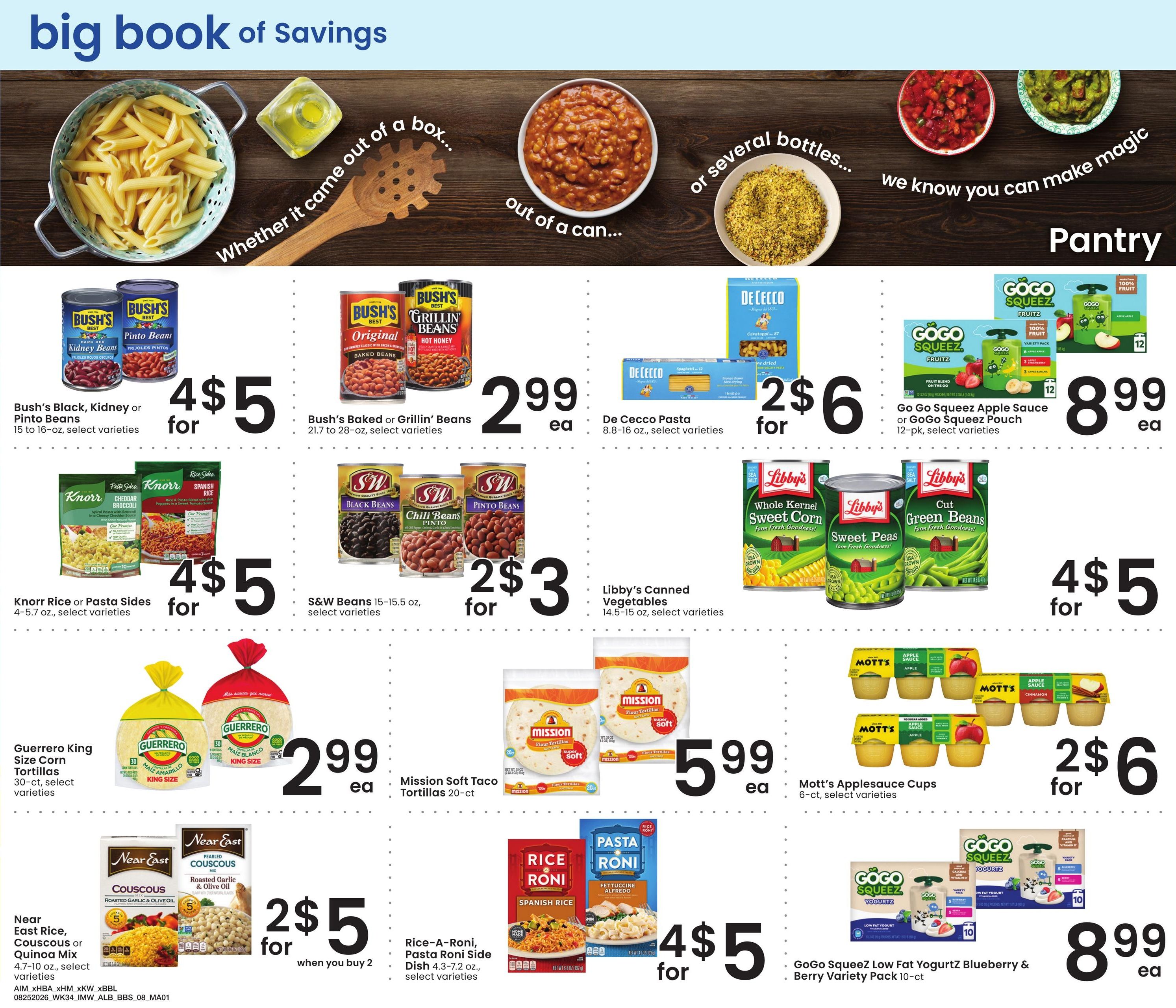 Albertsons (Ontario Area, OR) Big Book of Savings Weekly Ad August 25 - September 28, 2026
