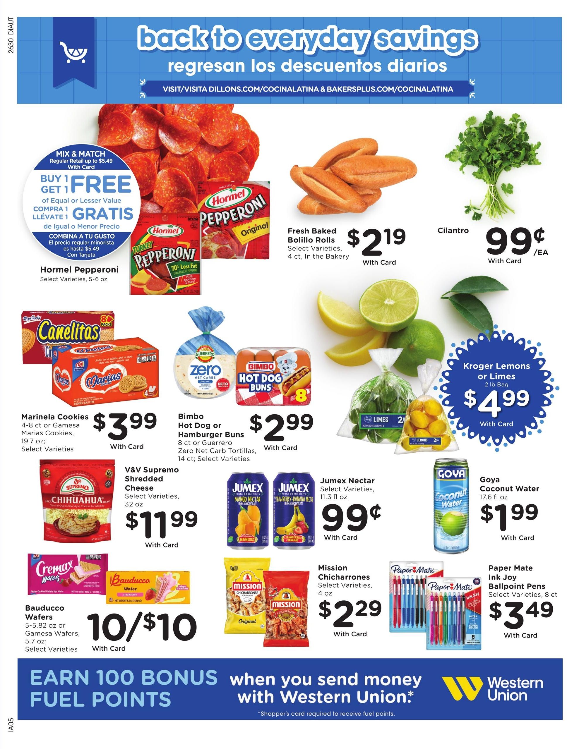 Baker's Weekly Ad August 26 - September 1, 2026