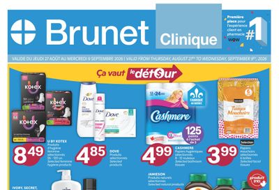 Brunet Clinique Flyer August 27 to September 9
