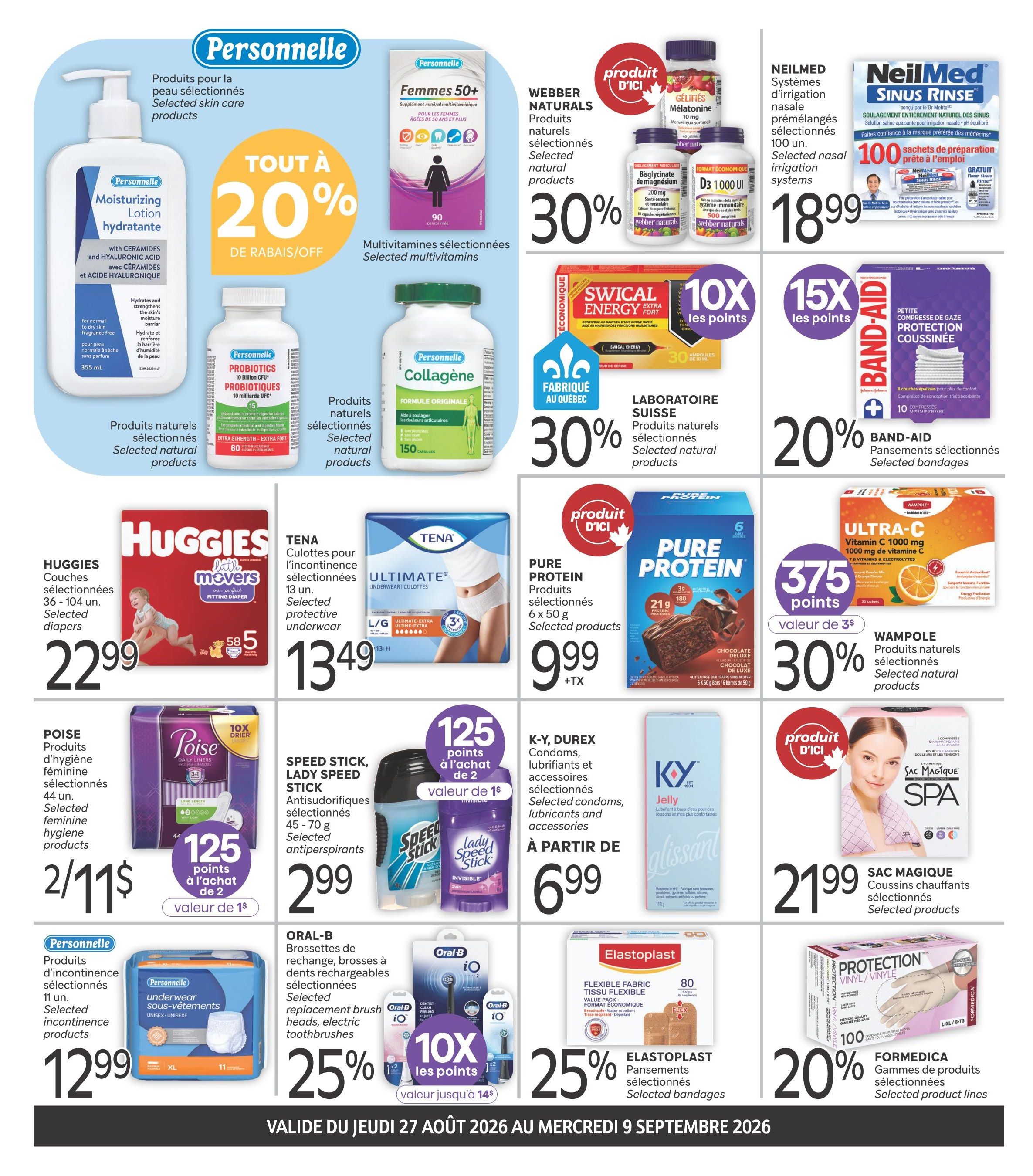 Brunet Clinique Flyer August 27 to September 9