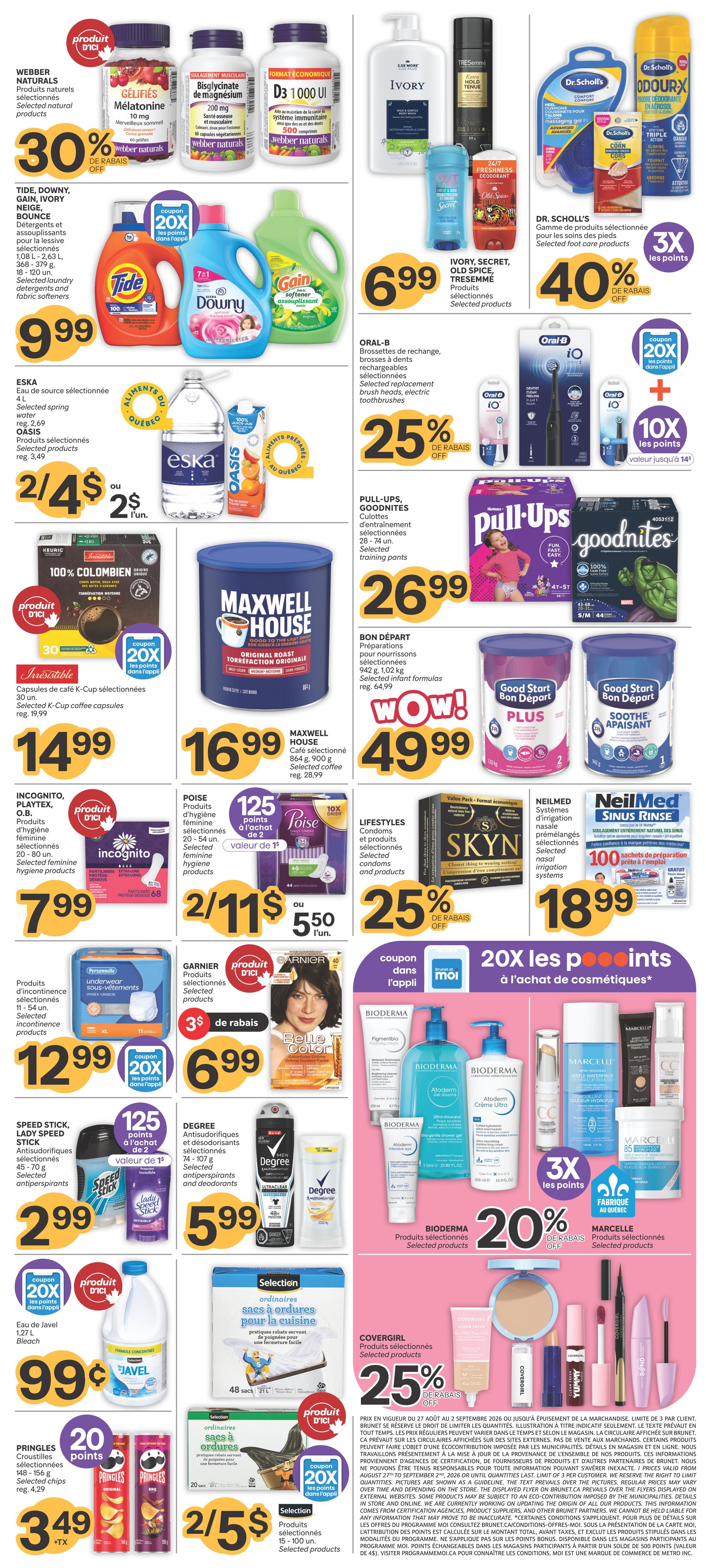 Brunet Flyer August 27 to September 2