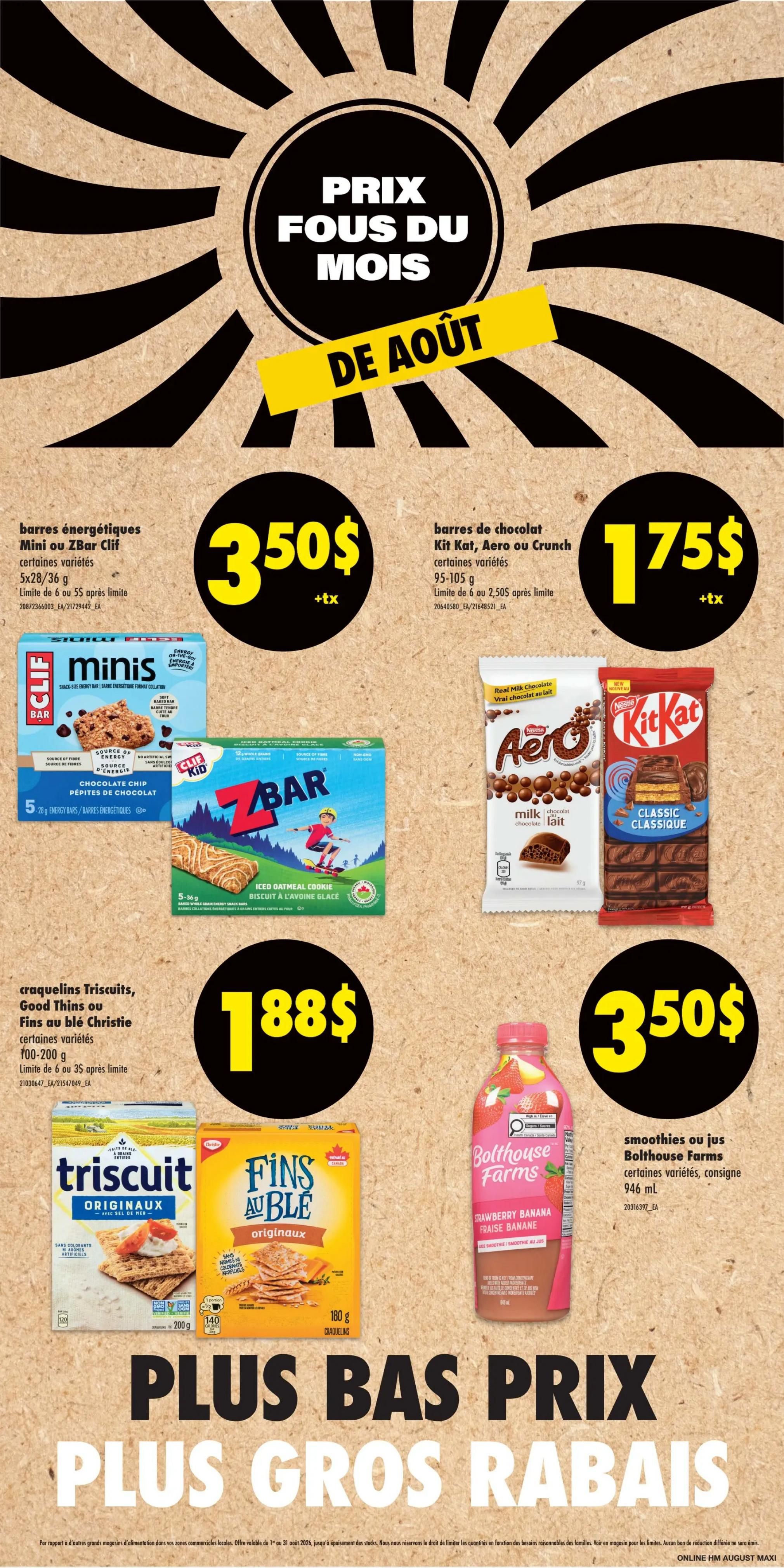 Maxi Flyer August 27 to September 2