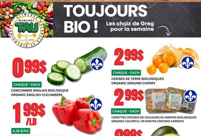 Marches Tau Produce Flyer August 24 to 30