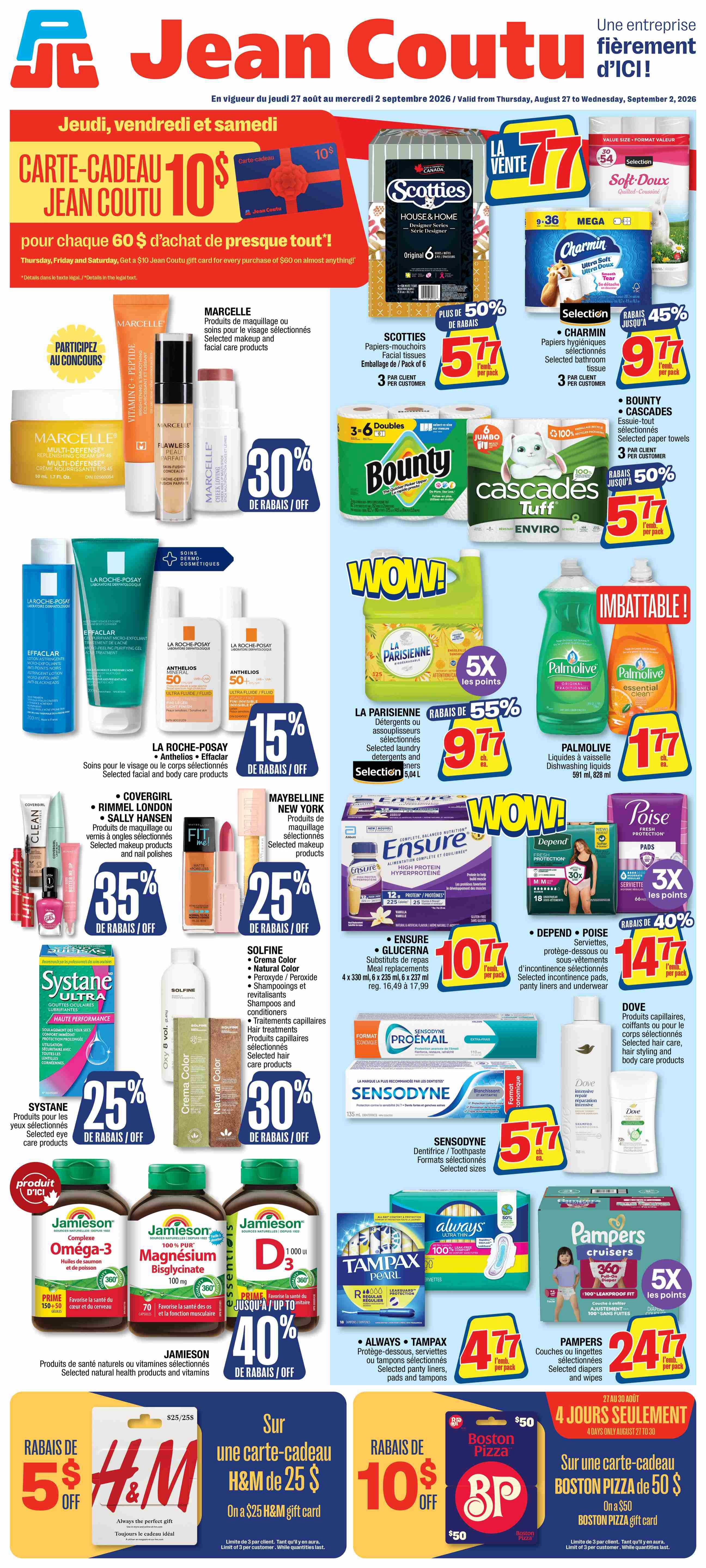 Jean Coutu Flyer August 27 to September 2