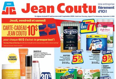 Jean Coutu Flyer August 27 to September 2