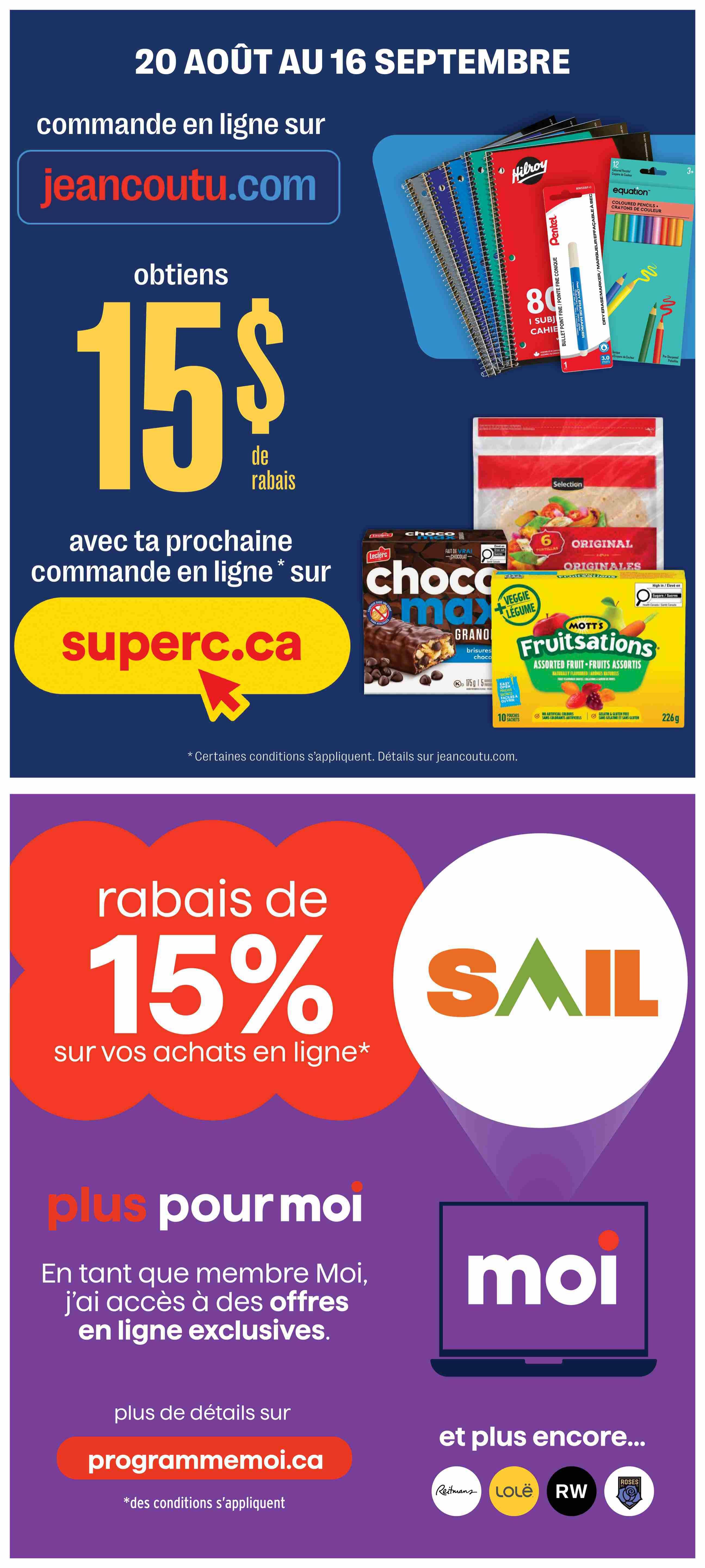 Jean Coutu Flyer August 27 to September 2