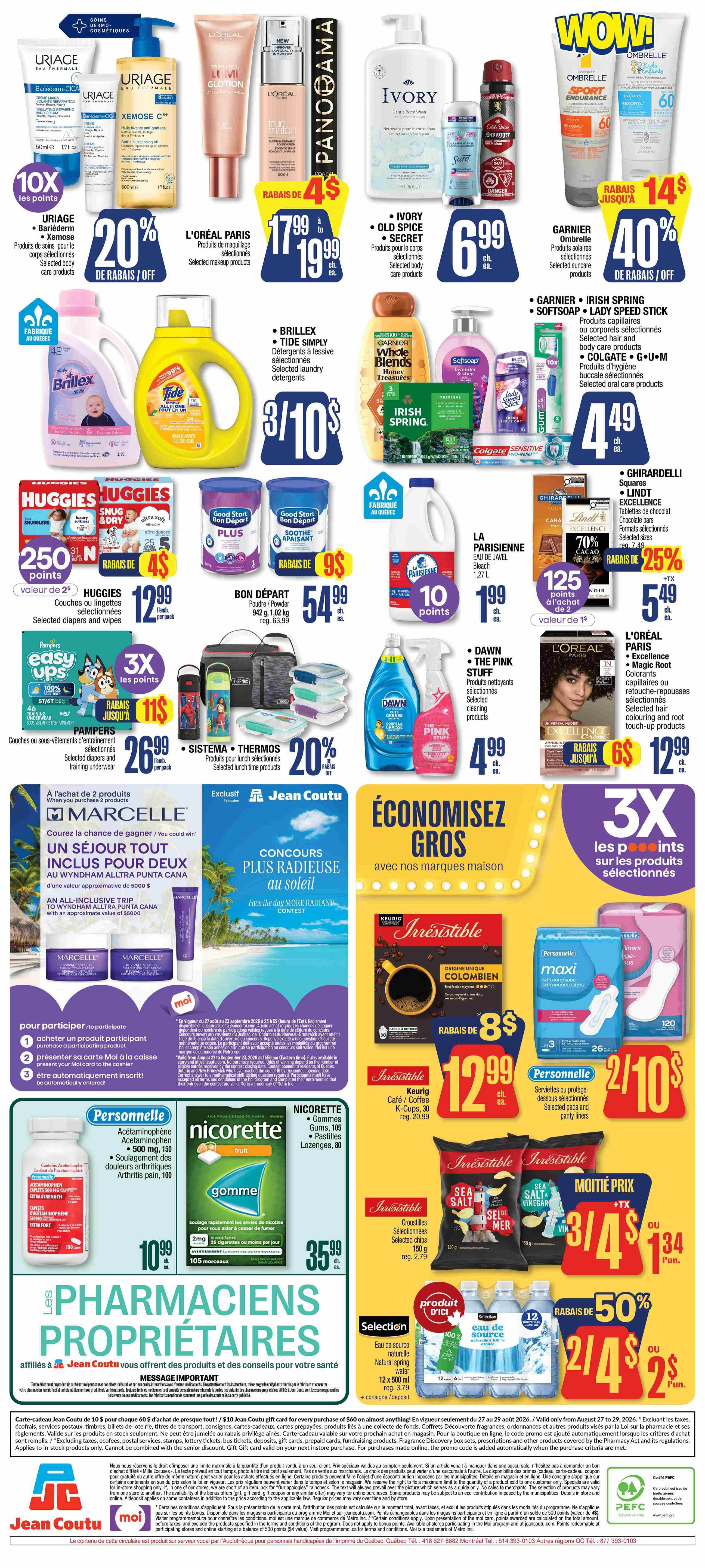 Jean Coutu Flyer August 27 to September 2