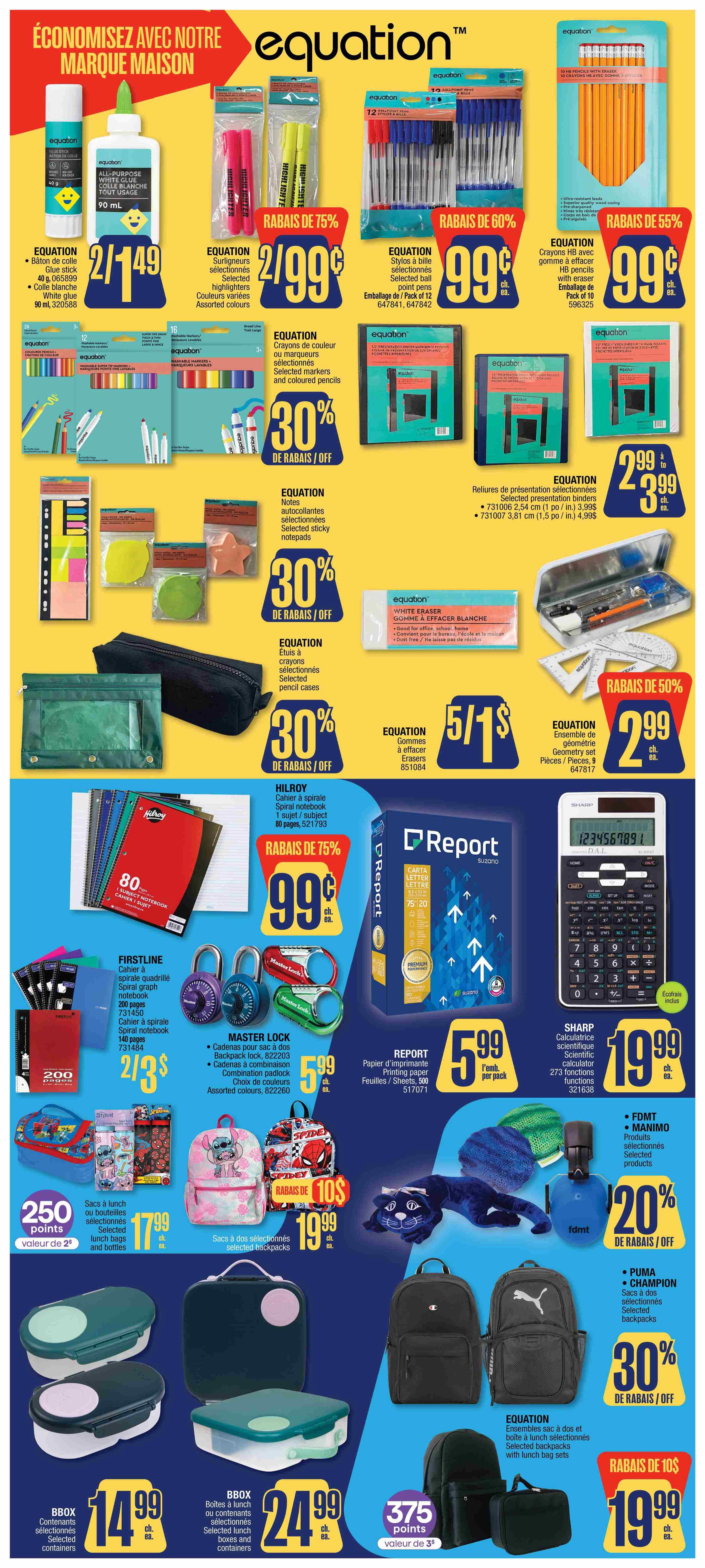 Jean Coutu Flyer August 27 to September 2