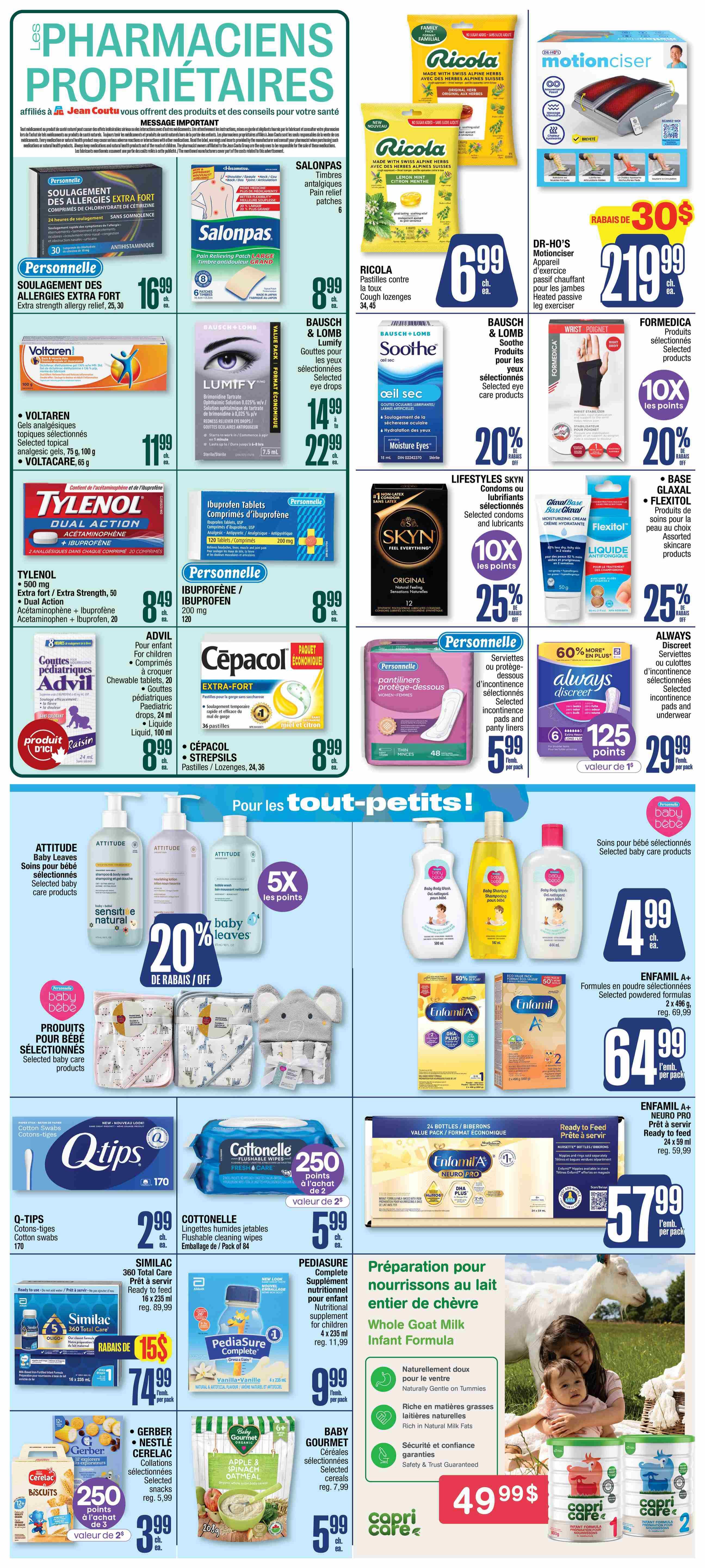 Jean Coutu Flyer August 27 to September 2