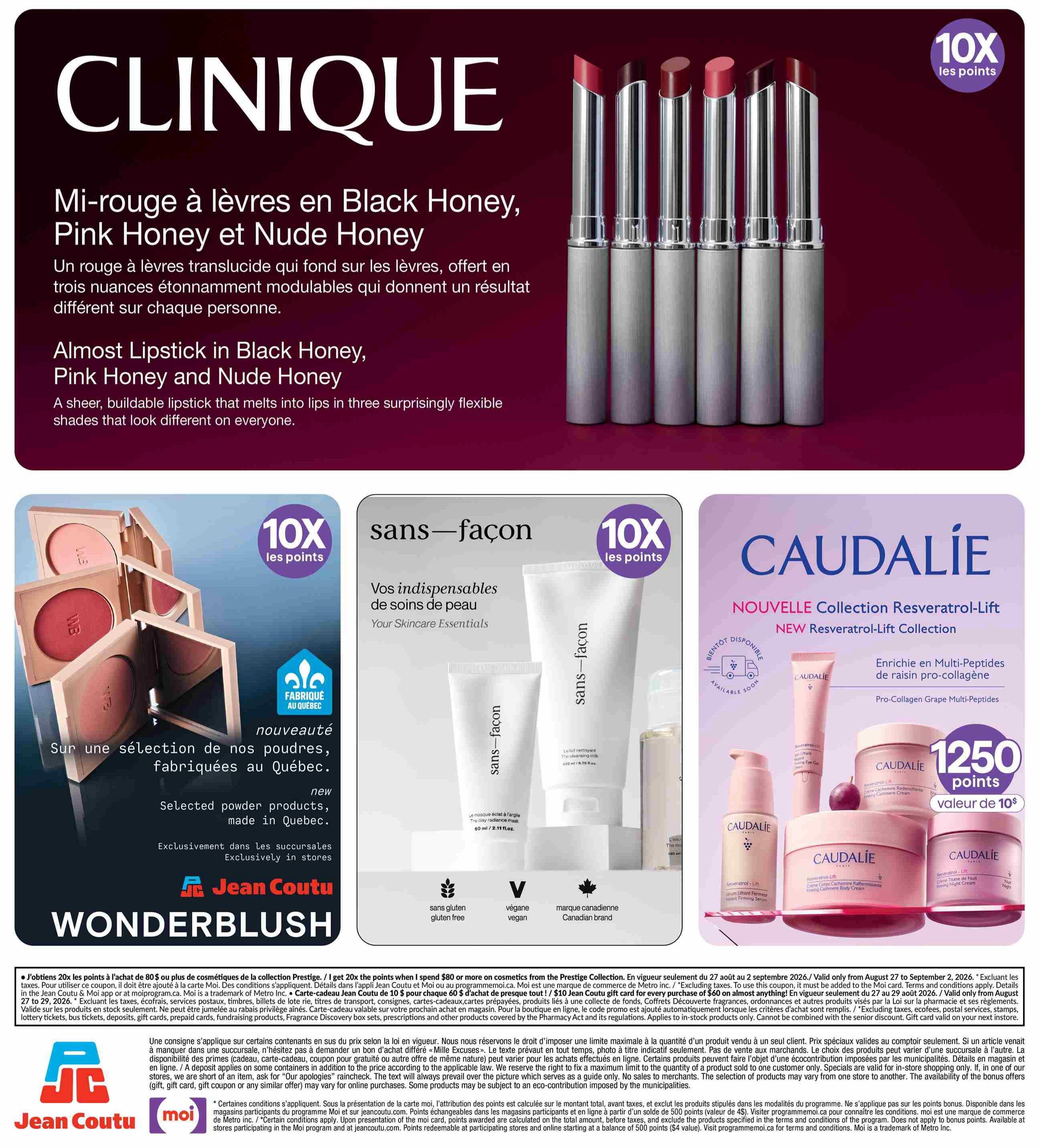 Jean Coutu Flyer August 27 to September 9