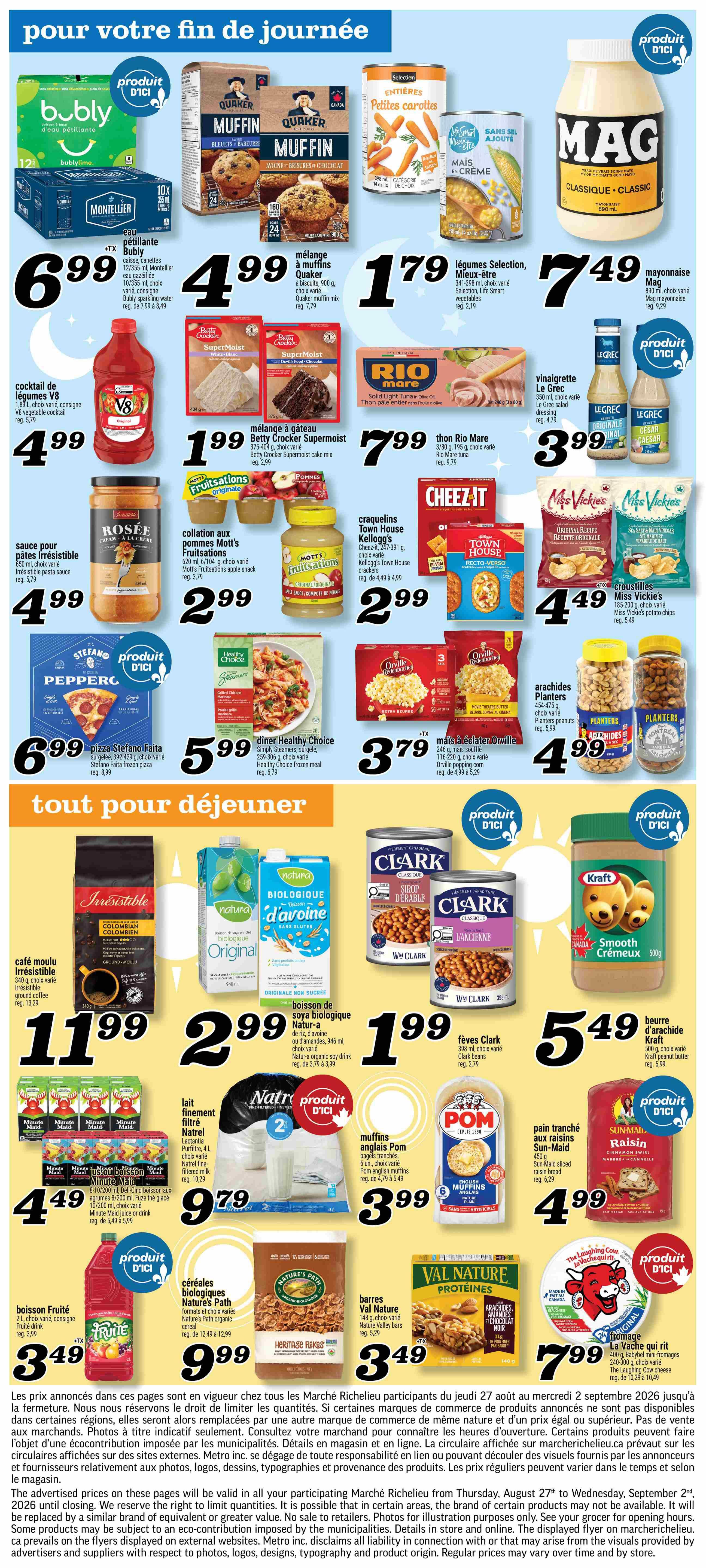 Marche Richelieu Flyer August 27 to September 2