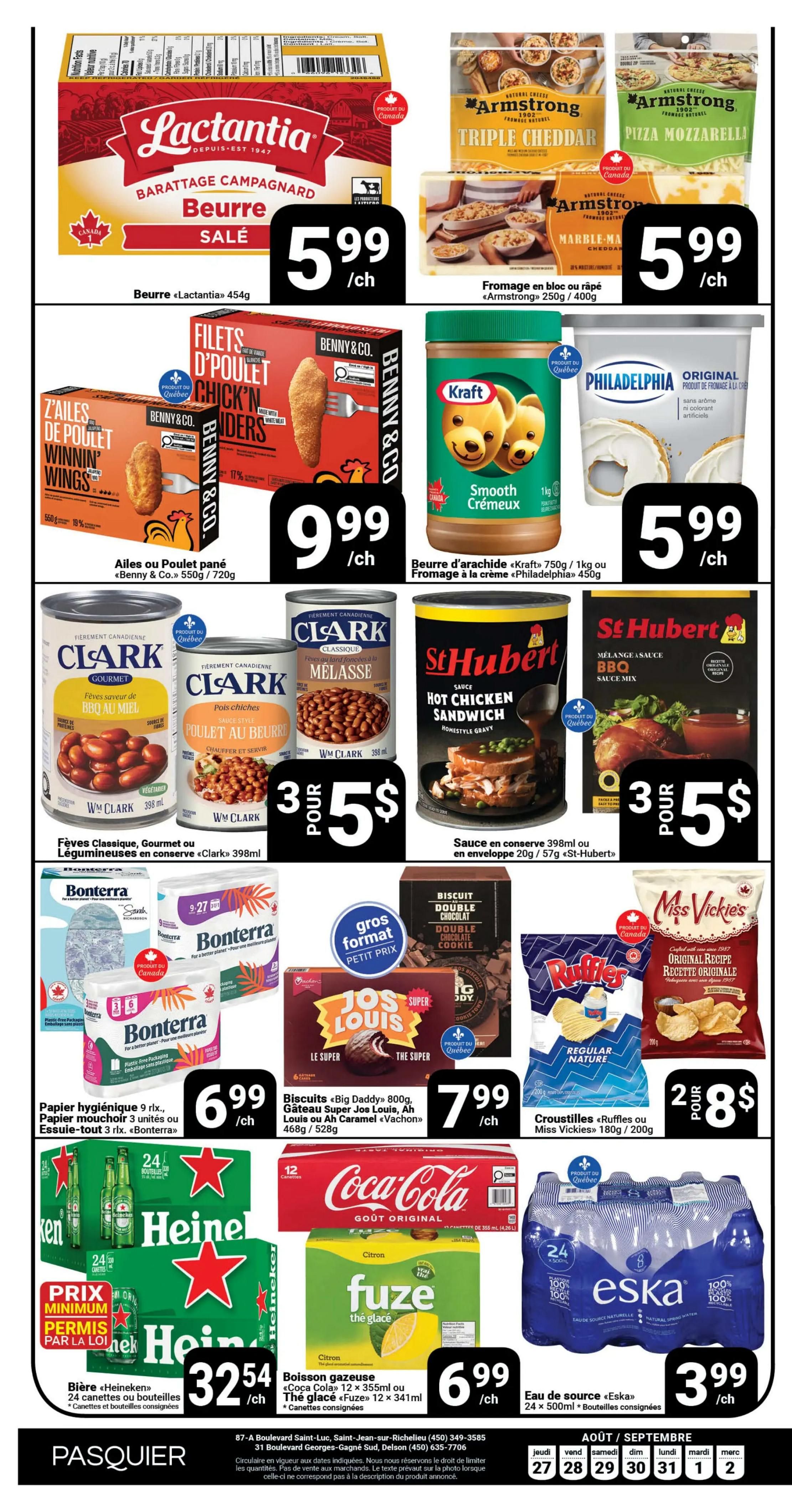 Pasquier Flyer August 27 to September 2