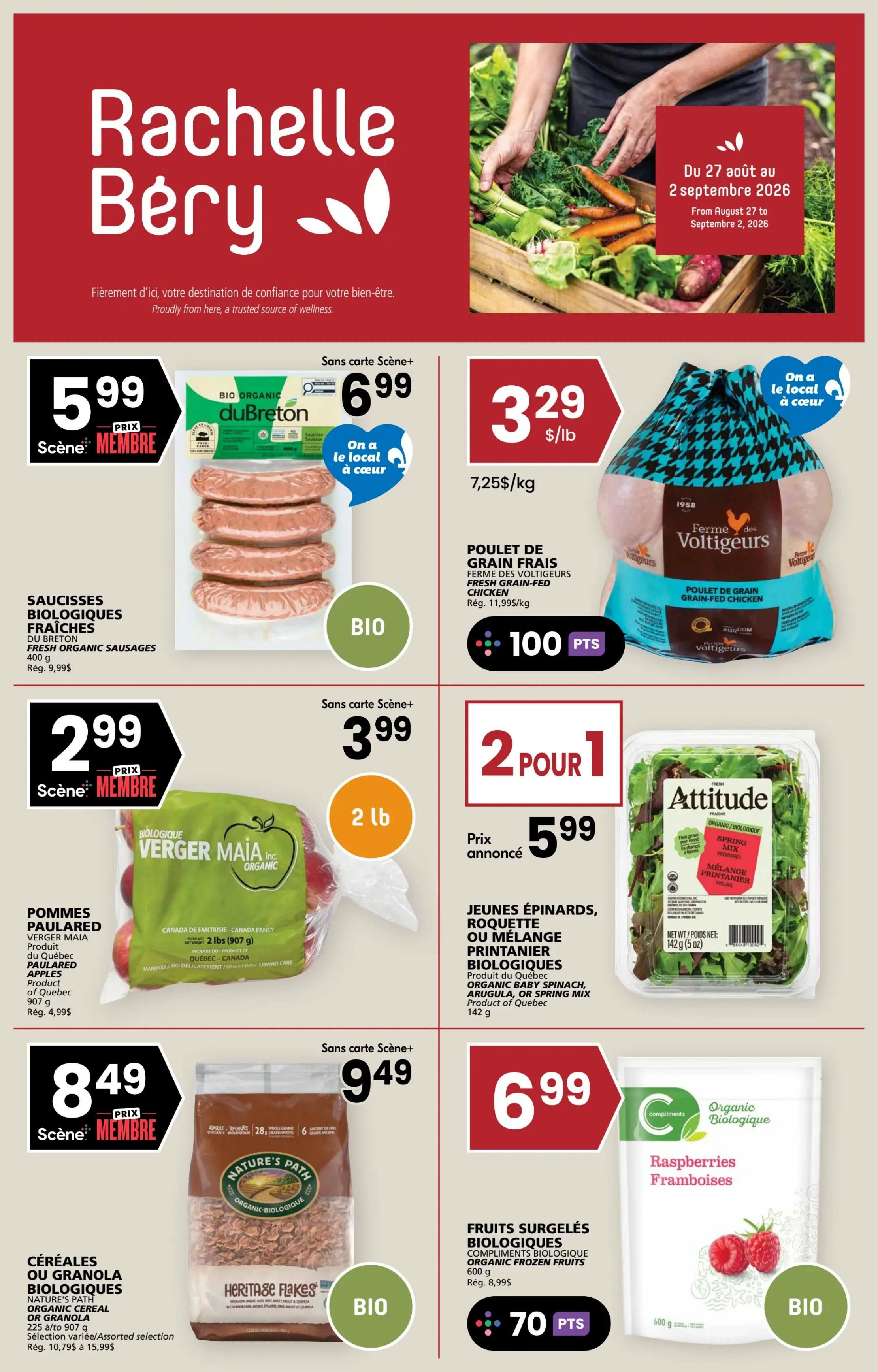 Rachelle Bery Grocery Flyer August 27 to September 2