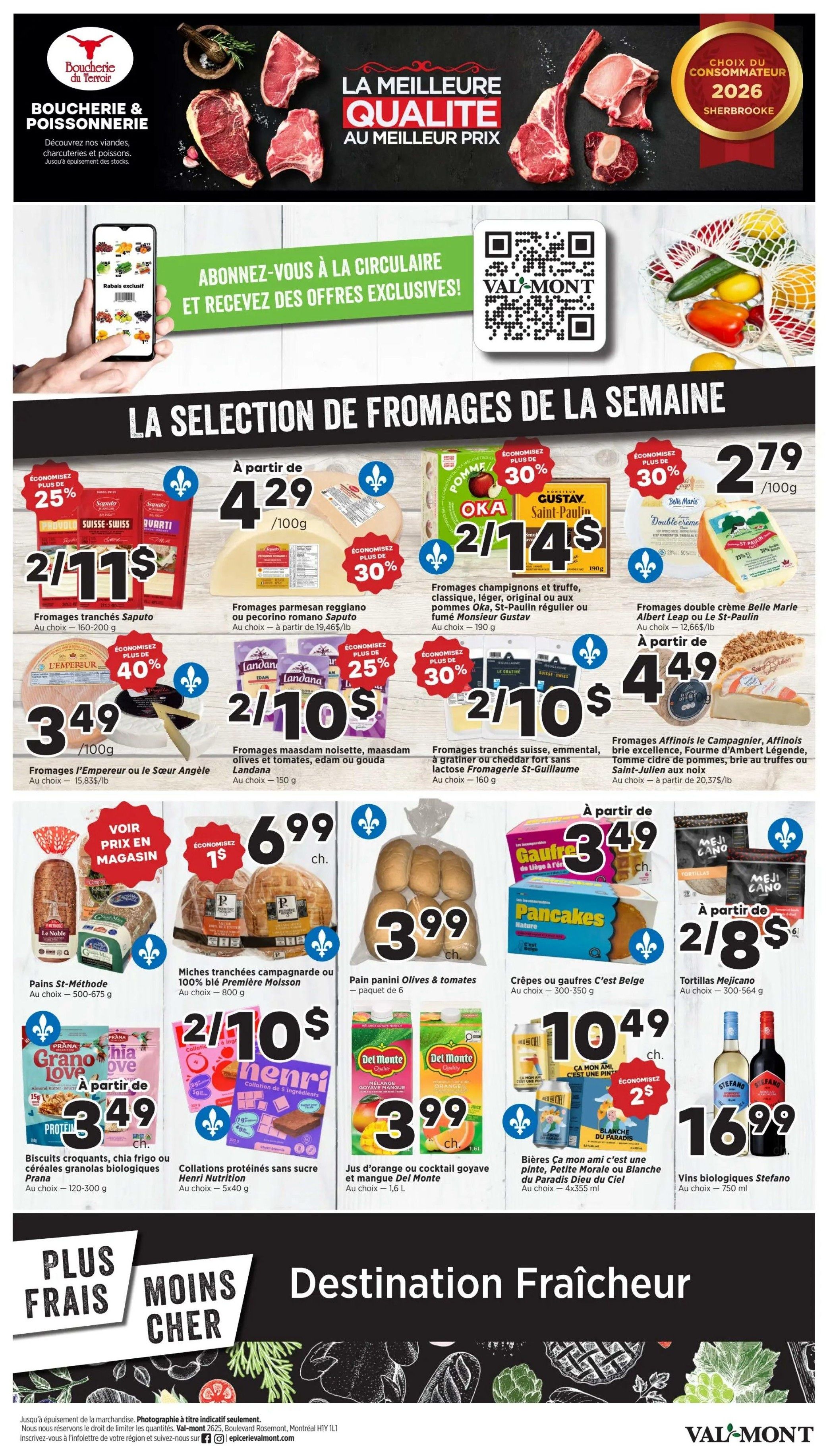 Val-Mont Flyer August 27 to September 2