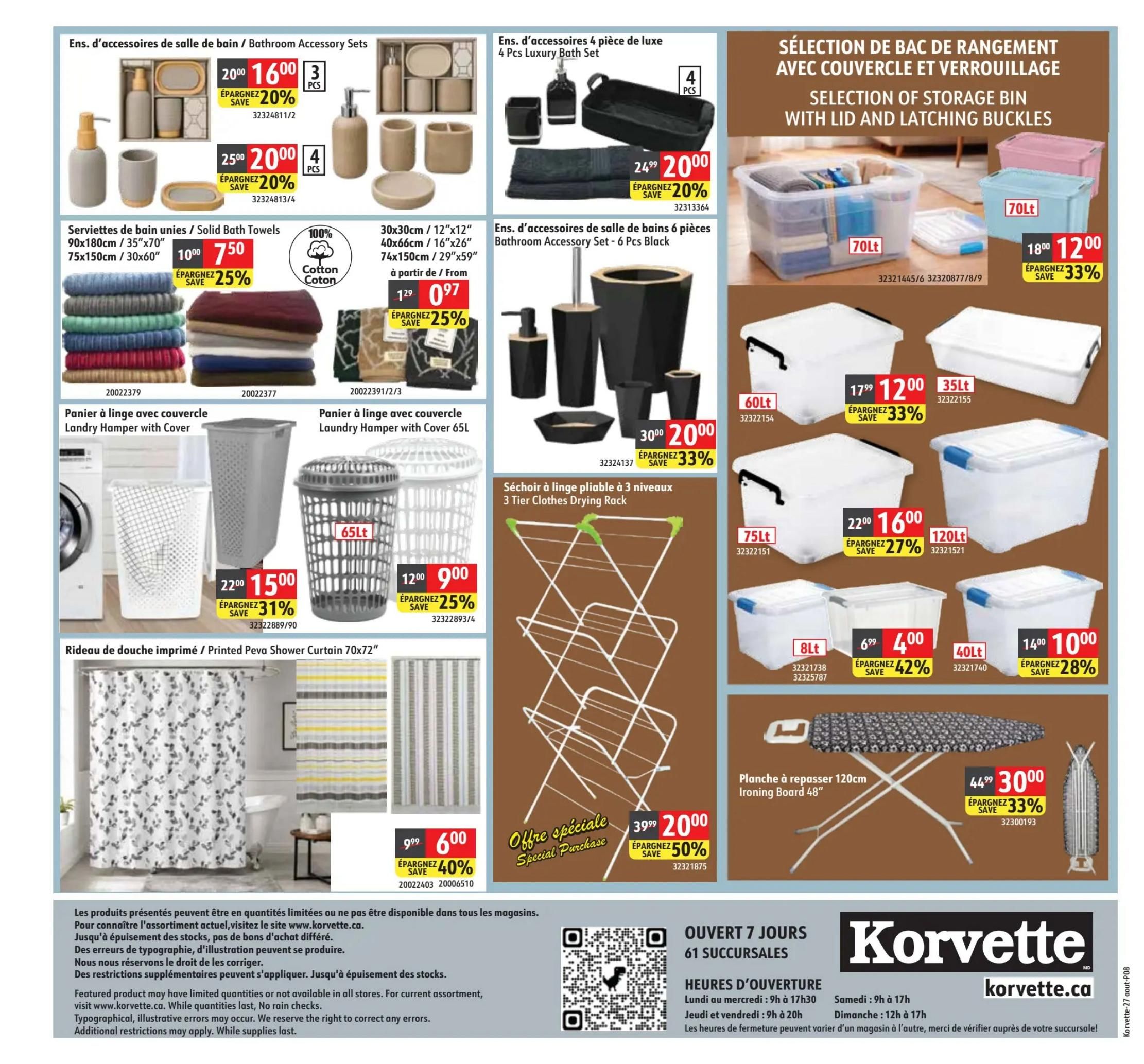 Korvette Flyer August 27 to September 2