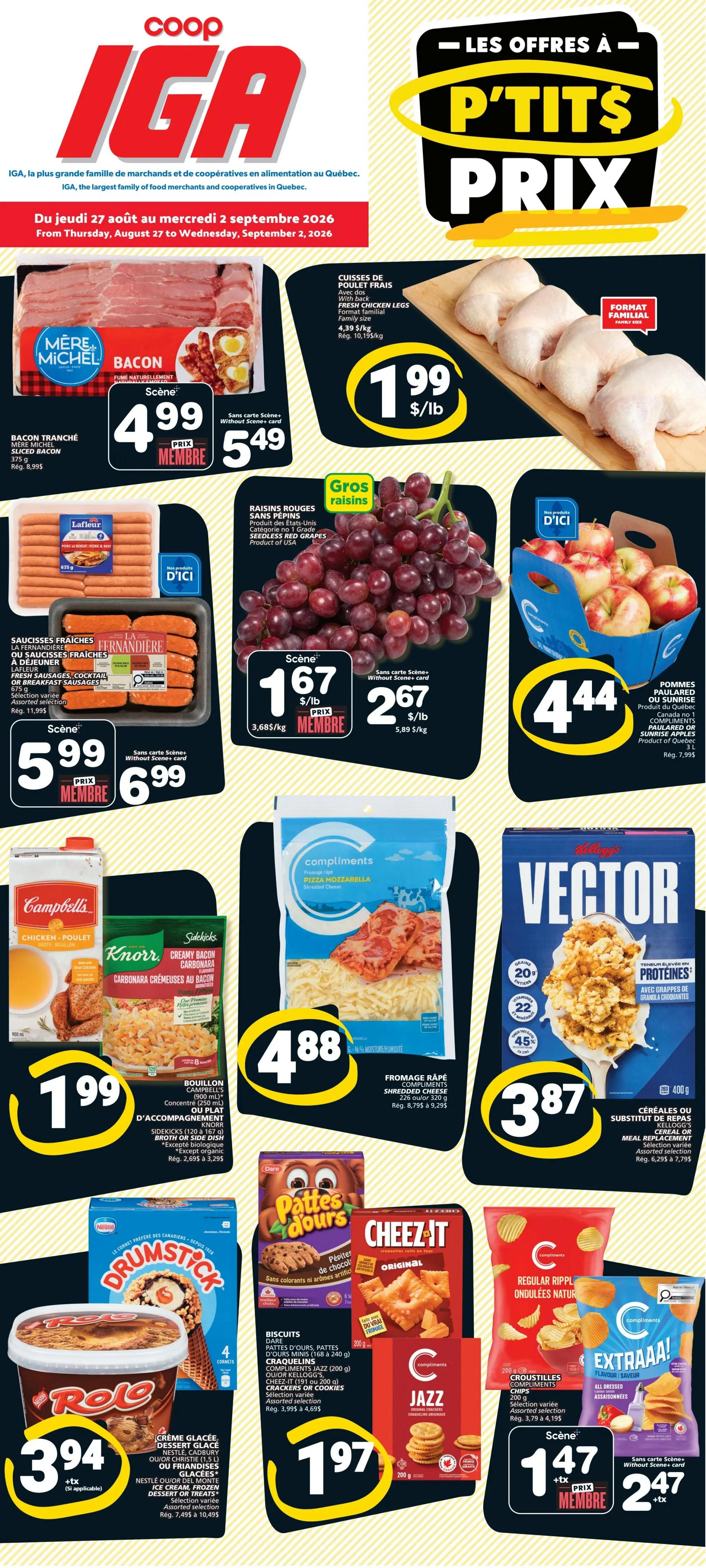 Coop IGA (QC) Flyer August 27 to September 2