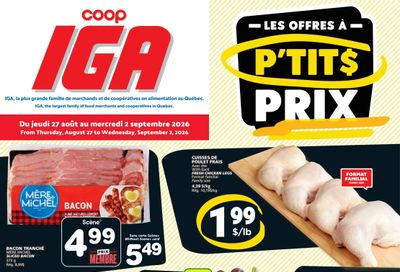 Coop IGA (QC) Flyer August 27 to September 2